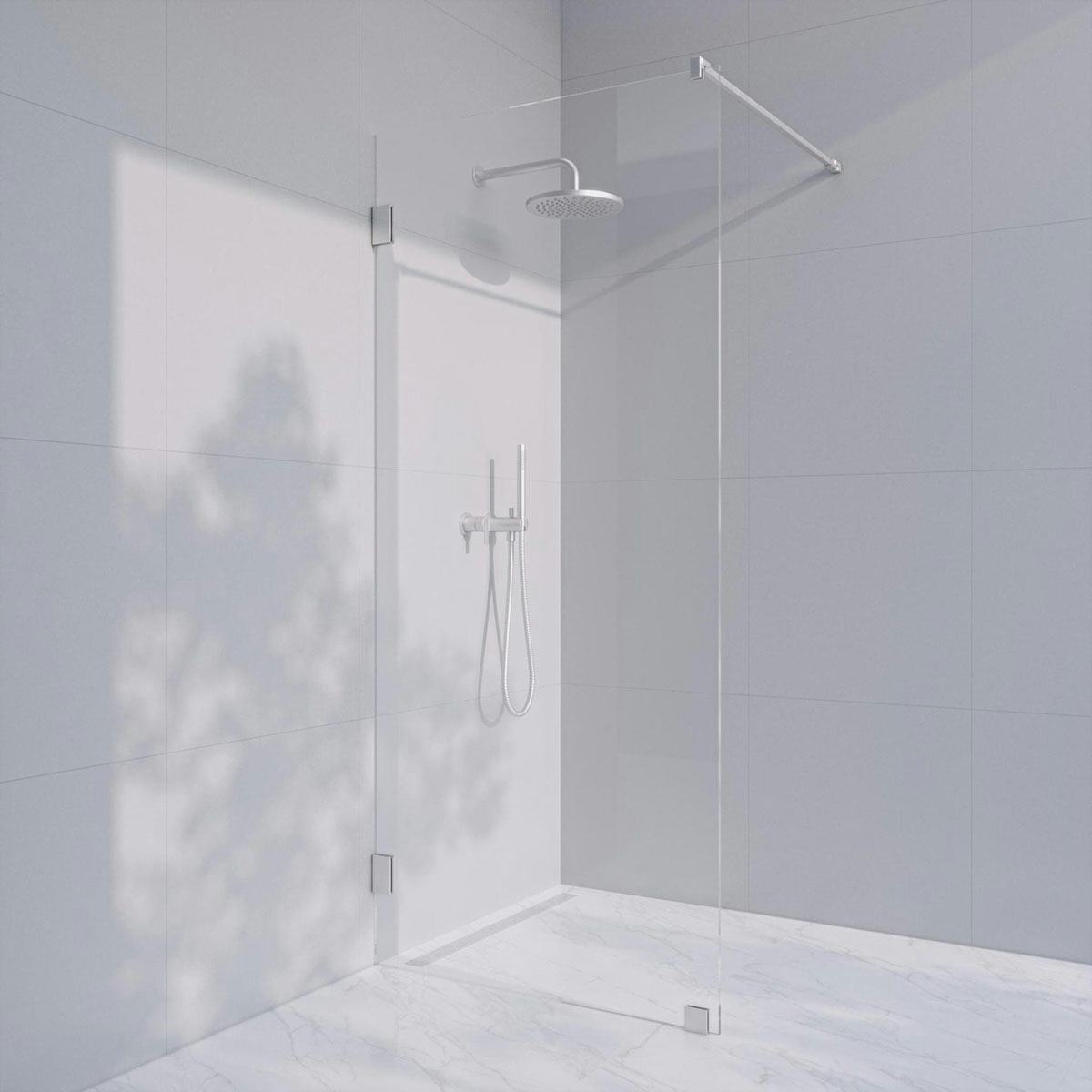 Duschvägg Invitrea Flair GH1 med Glasrengöring