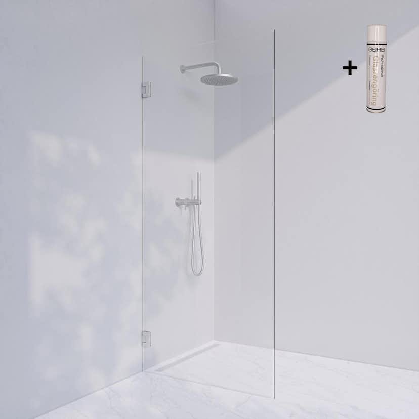 Duschvägg Invitrea Flair GH2 med Glasrengöring