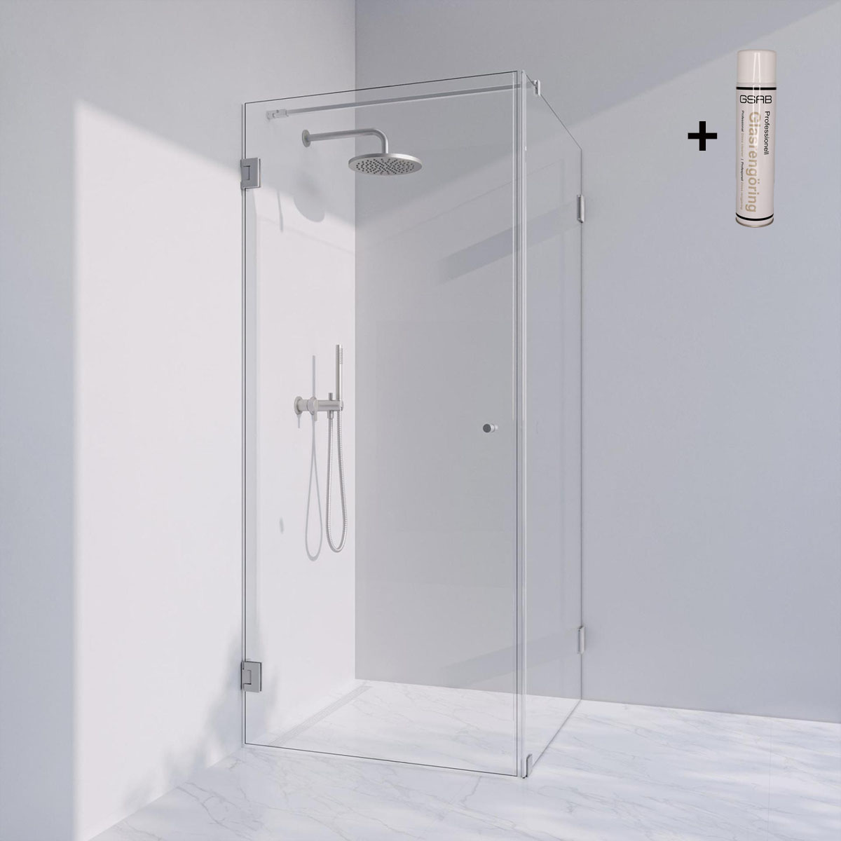 Duschhörn Invitrea Flair GH21 med Glasrengöring