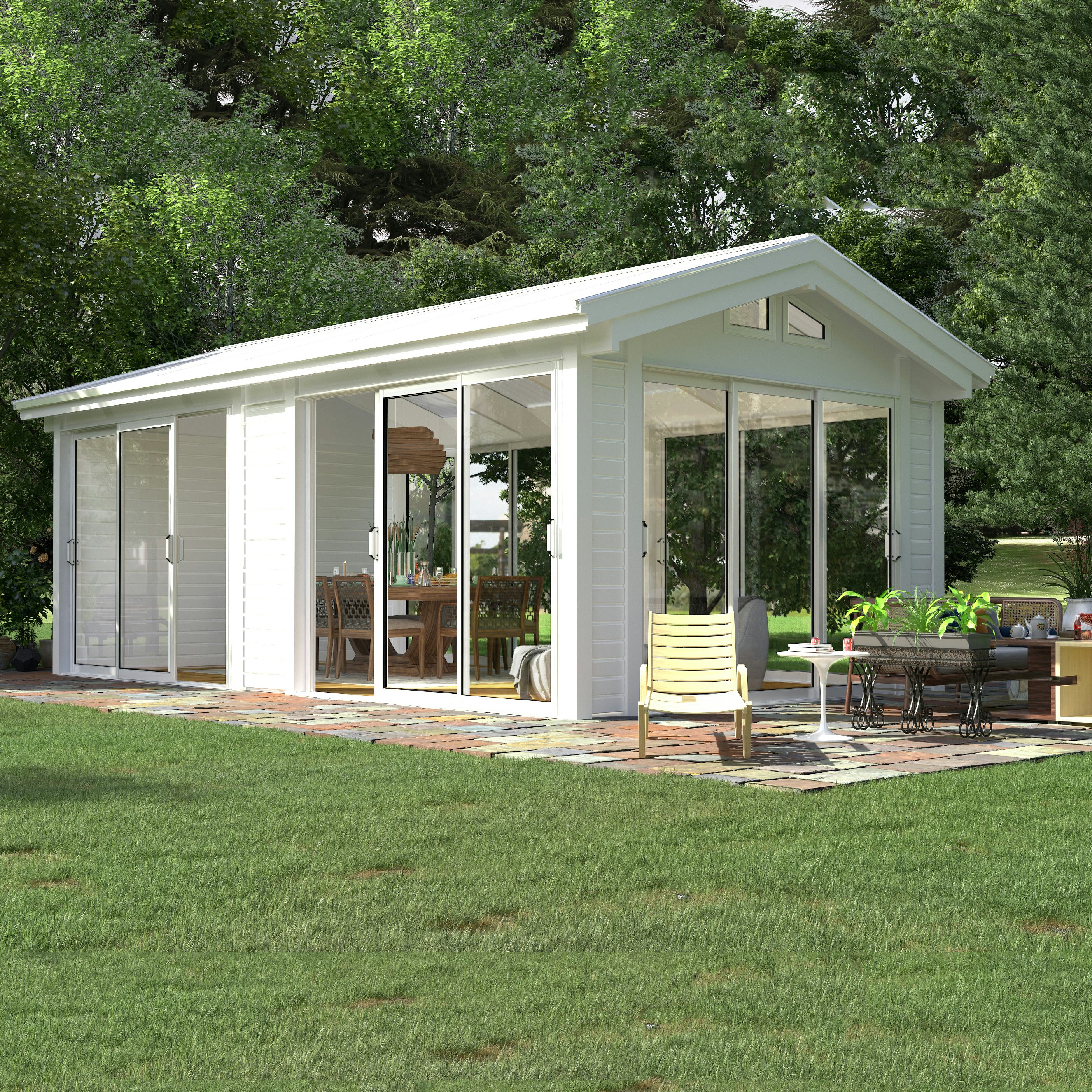 Komplett Fristående Uterum Landskap Glittra Förlängd Sommar 21,8 kvm