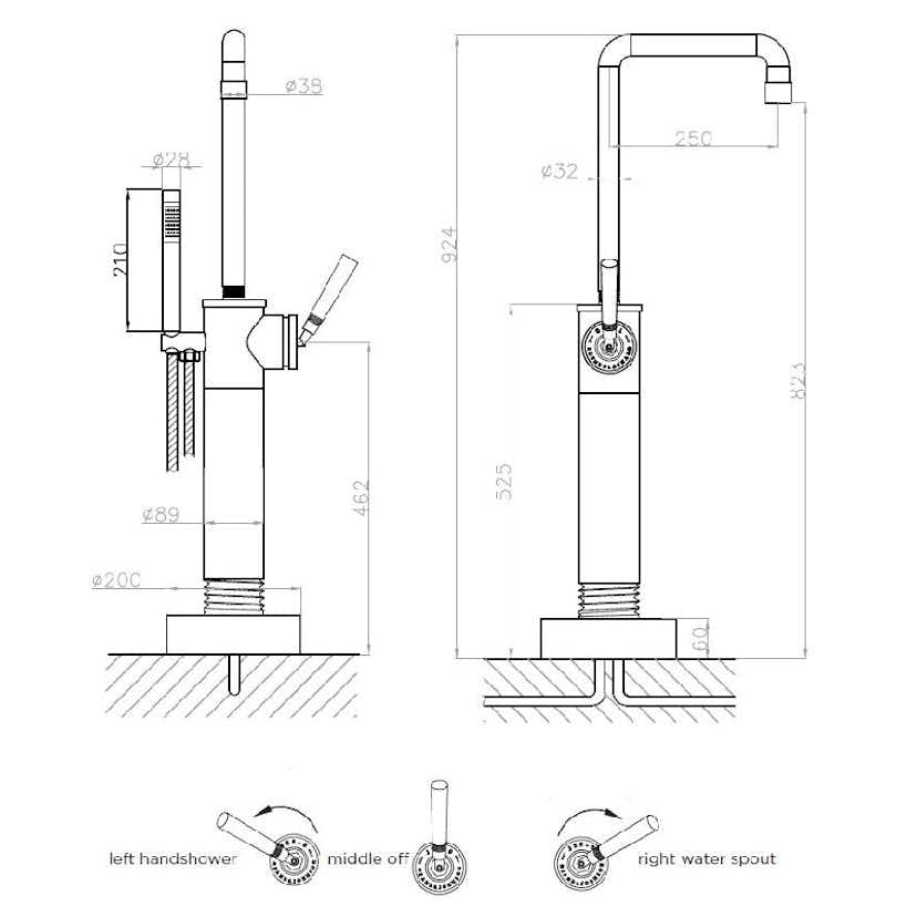 Golvblandare JEE-O Soho