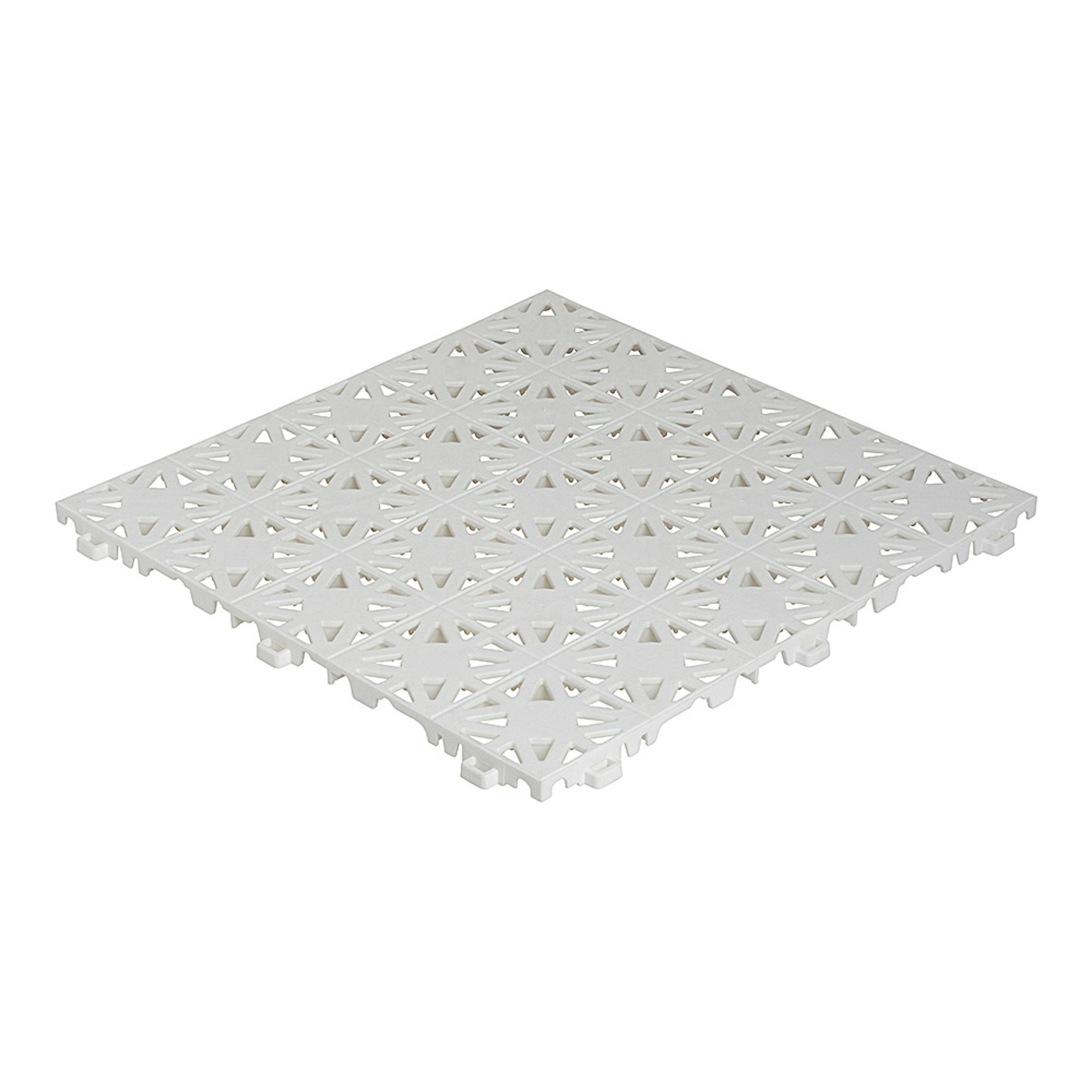 Golvplatta Hestraplattan Hestra Snow White Golvtrall i Plast