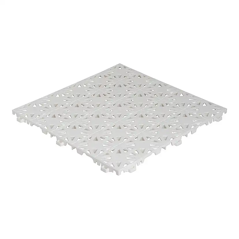 Golvplatta Hestraplattan Hestra Snow White Golvtrall i Plast