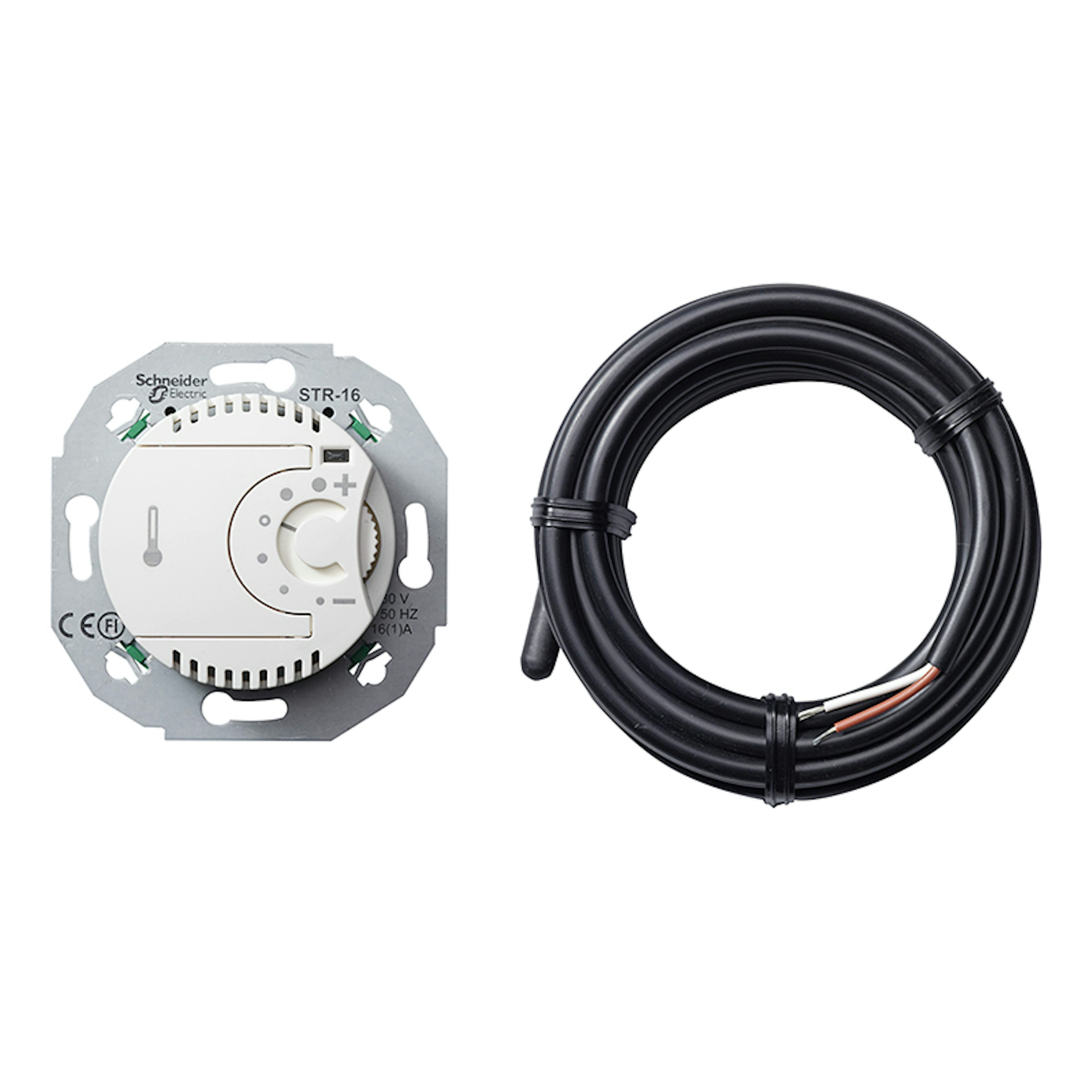 Golvtermostat Schneider Electric Renova Med Givare Infälld