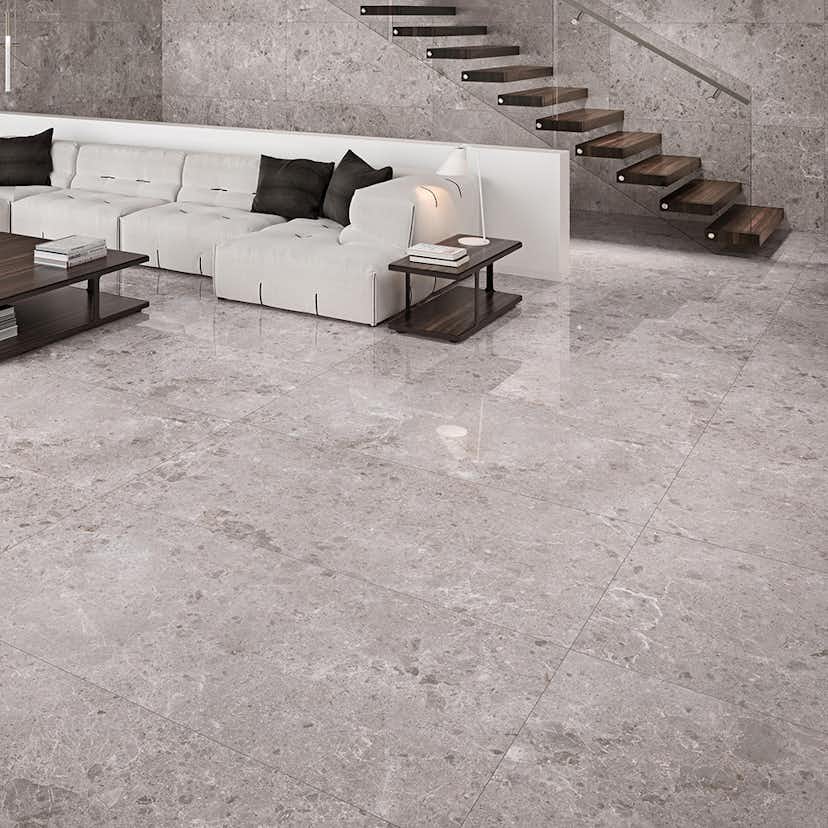 Klinker Tenfors Artic Gris Marmor Blank 78x158 cm