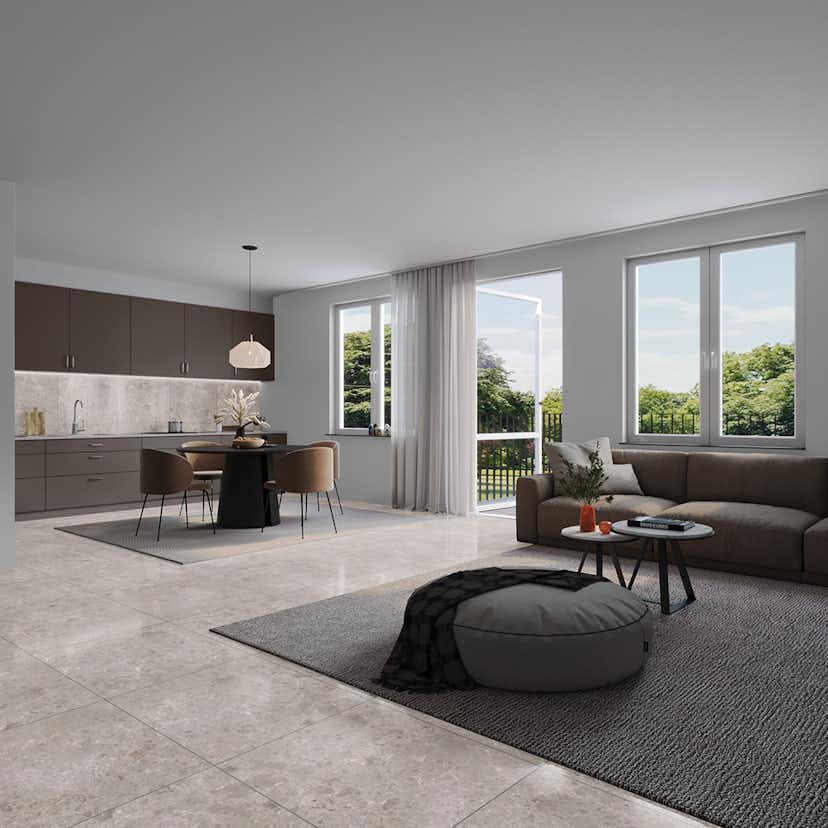 Klinker Tenfors Artic Blanco Marmor Blank 59x59 cm