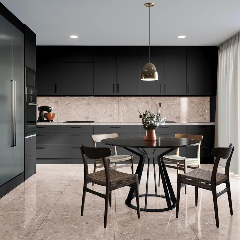 Klinker Tenfors Artic Beige Marmor Blank 59x59 cm