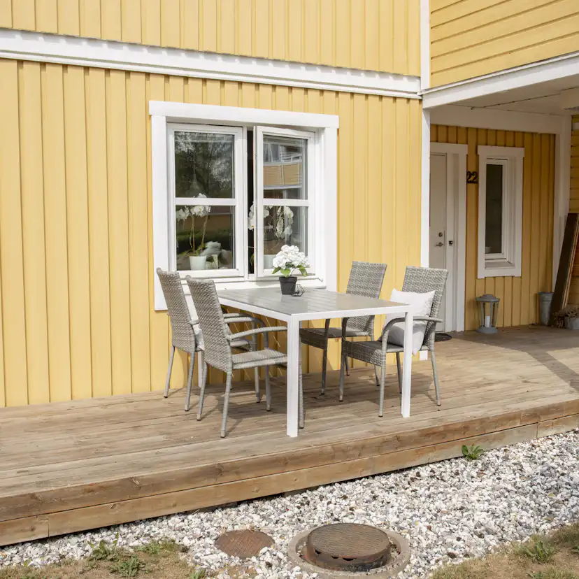 Matgrupp Utomhus Venture Home Break med 4 Anna Trädgårdsstolar