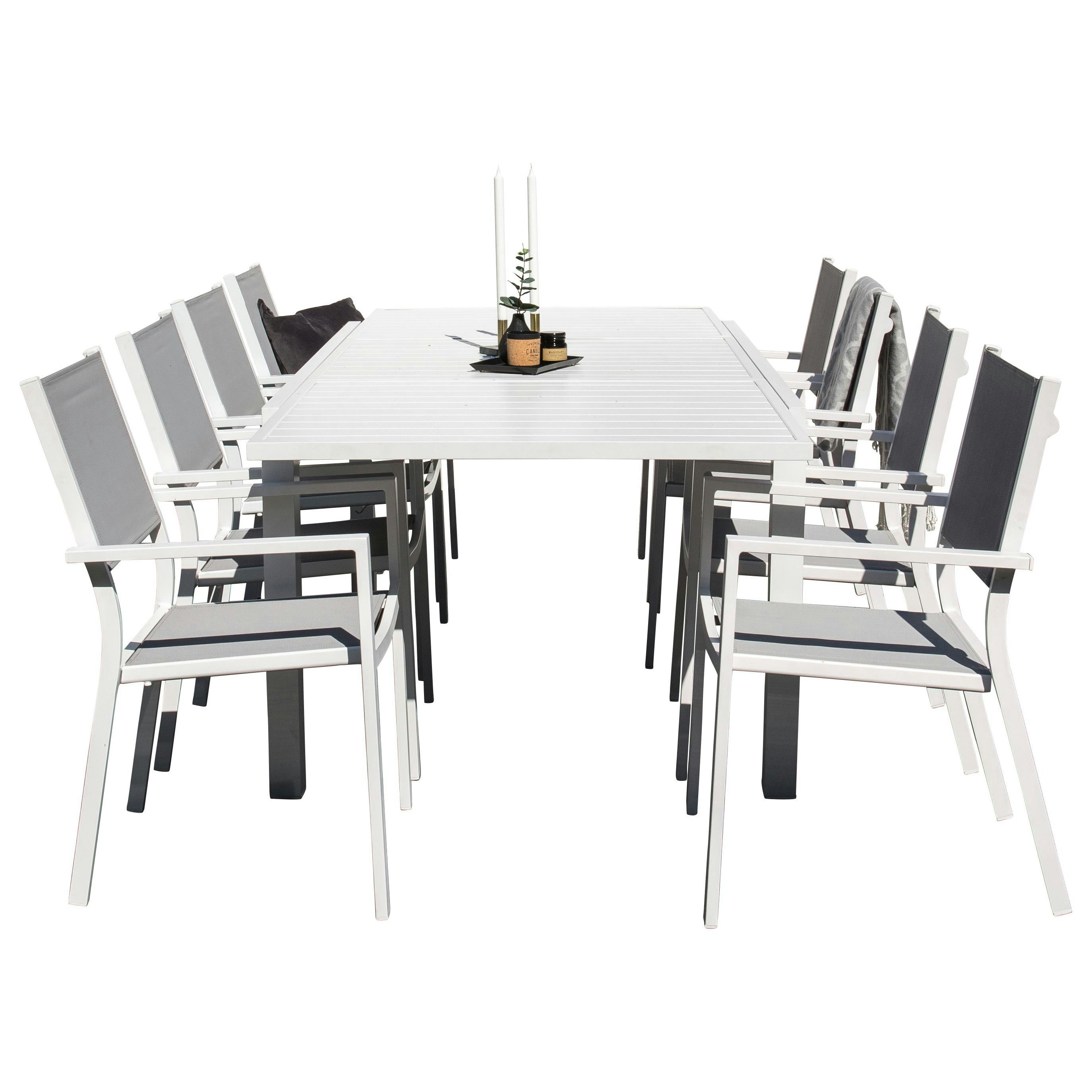 Matgrupp Venture Home Madrid 160/240 med 8 Copacabana Matstolar