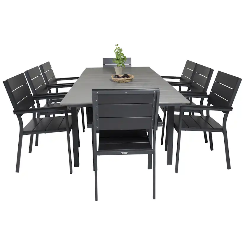 Matgrupp Venture Home Lova 160/240 med 8 Lova Stolar