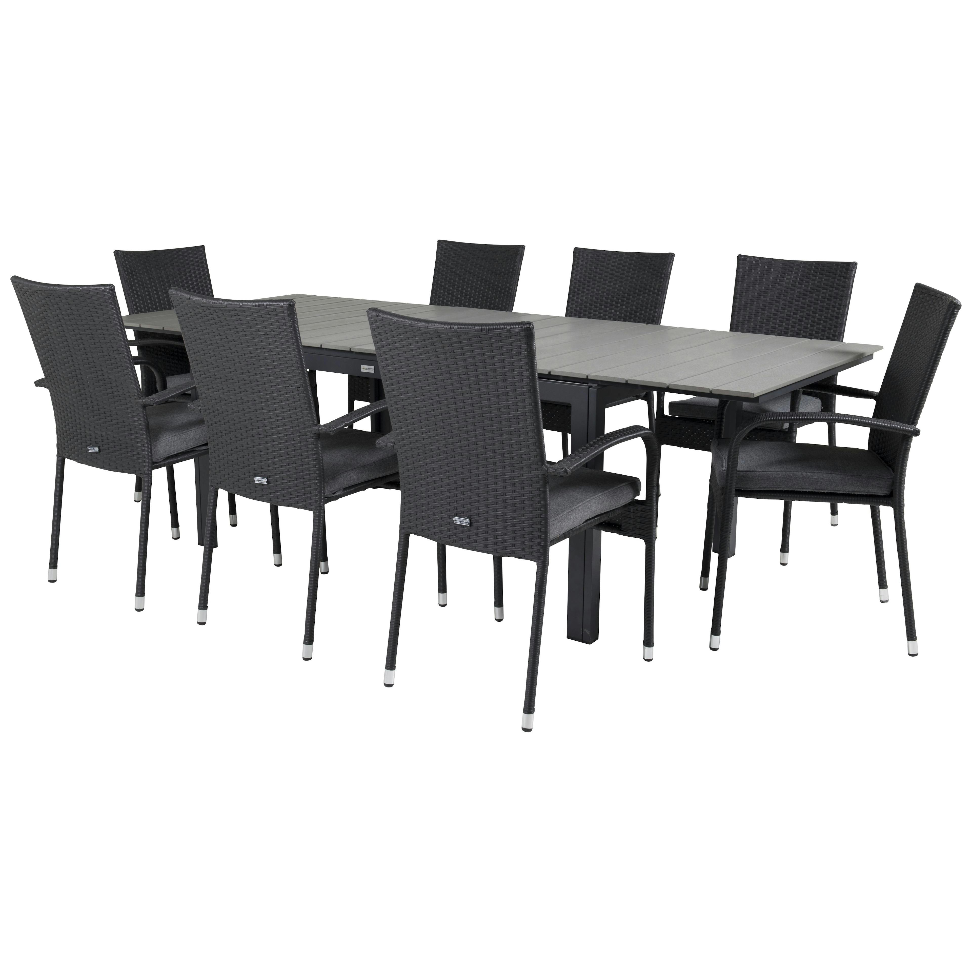 Matgrupp Venture Home Lova 160/240 med 8 Asta Stolar