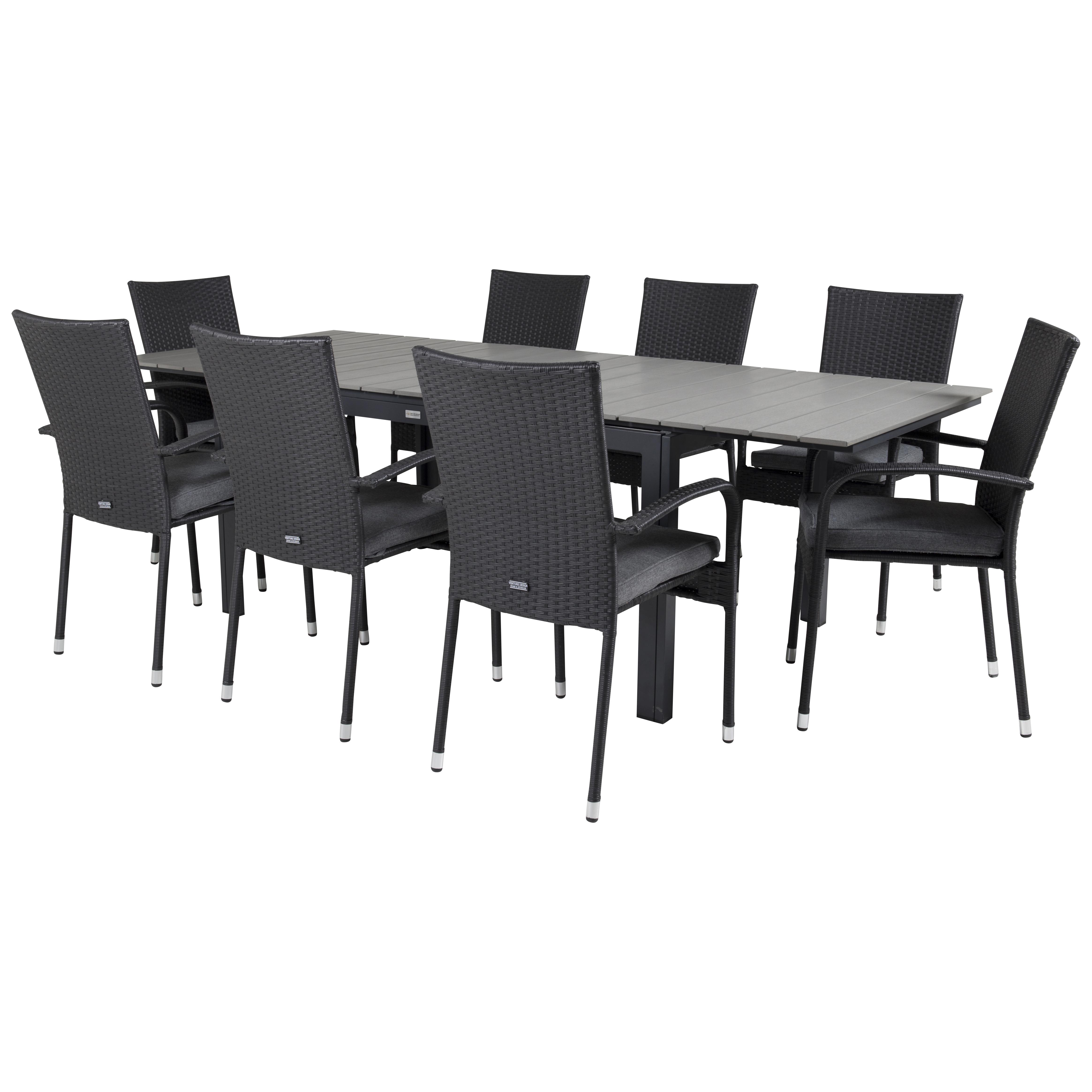 Matgrupp Venture Home Lova 160/240 med 8 Asta Stolar