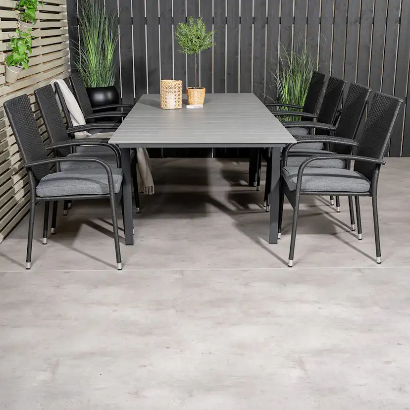 Matgrupp Venture Home Lova 160/240 med 8 Asta Stolar