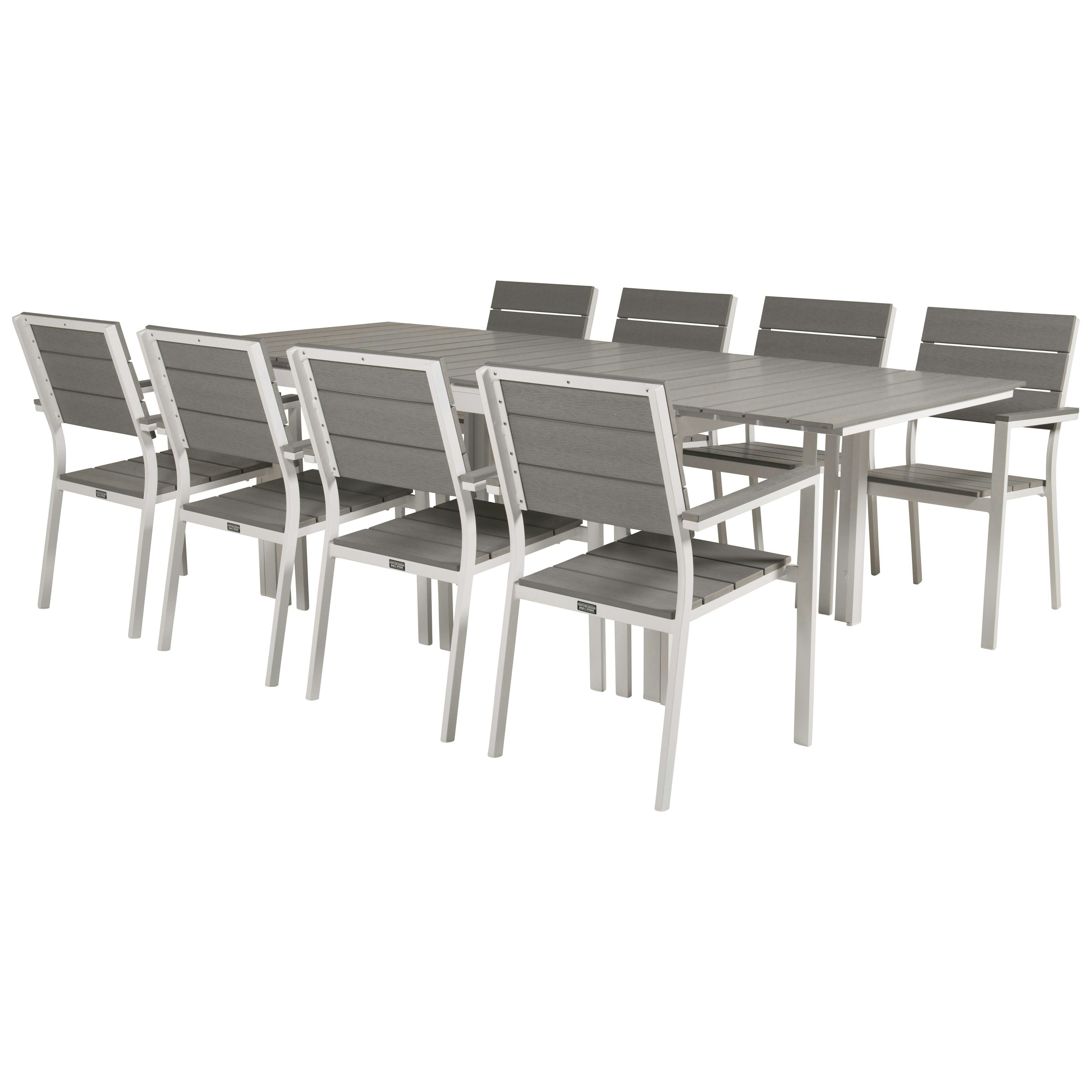 Matgrupp Venture Home Lova 160/240 med 8 Lova Stolar