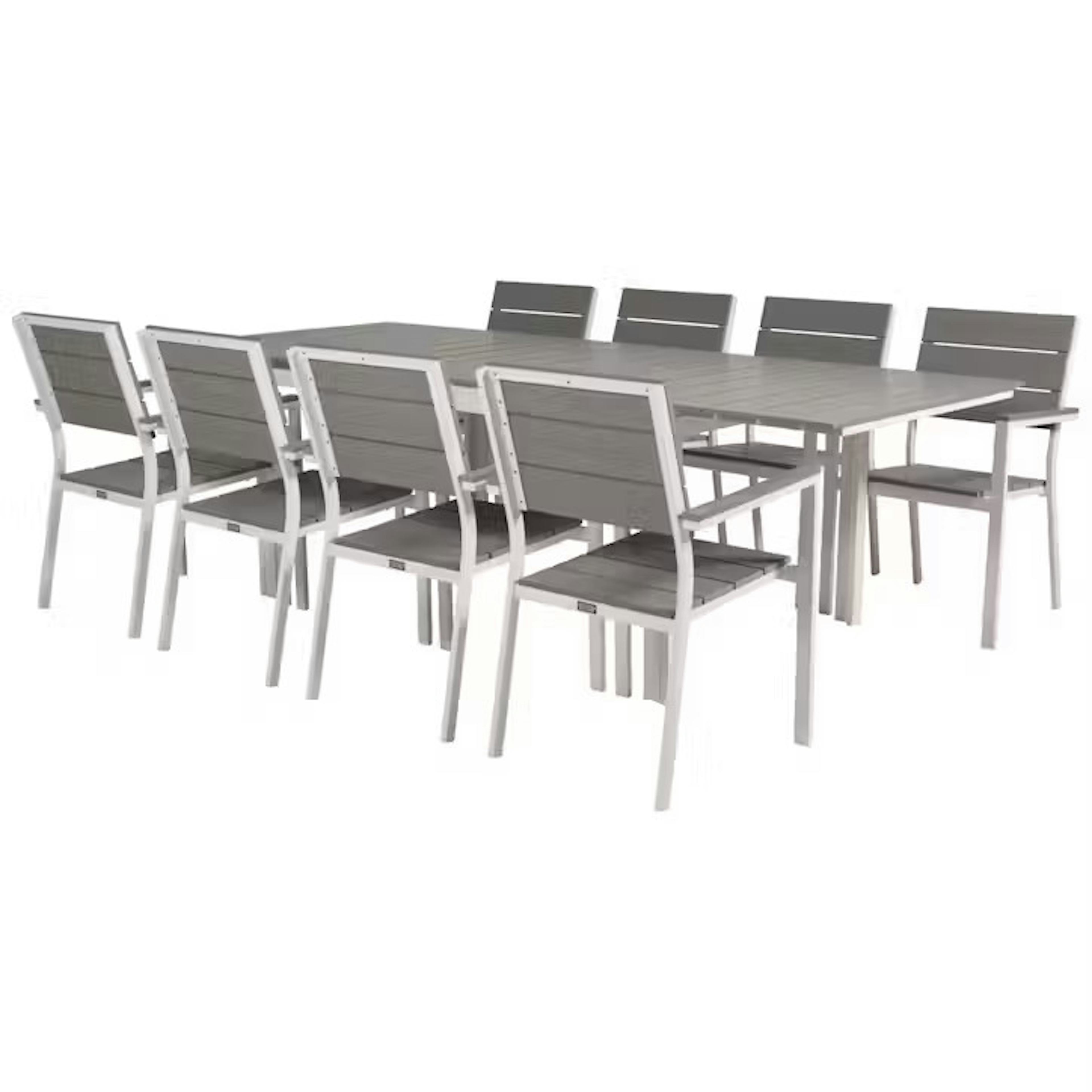 Matgrupp Venture Home Lova 160/240 med 8 Berfin Matstolar