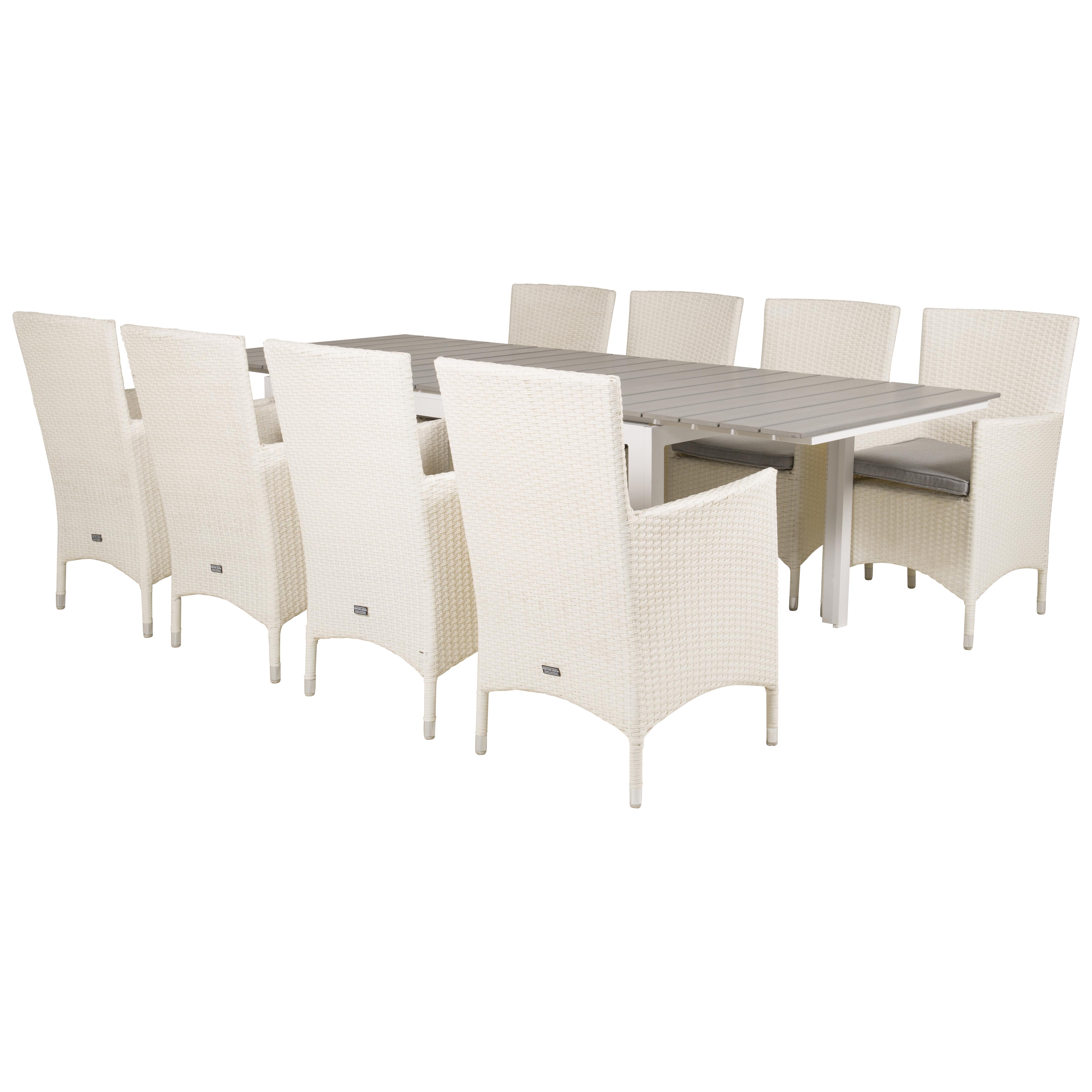 Matgrupp Venture Home Lova 160/240 med 8 Milwa Stolar