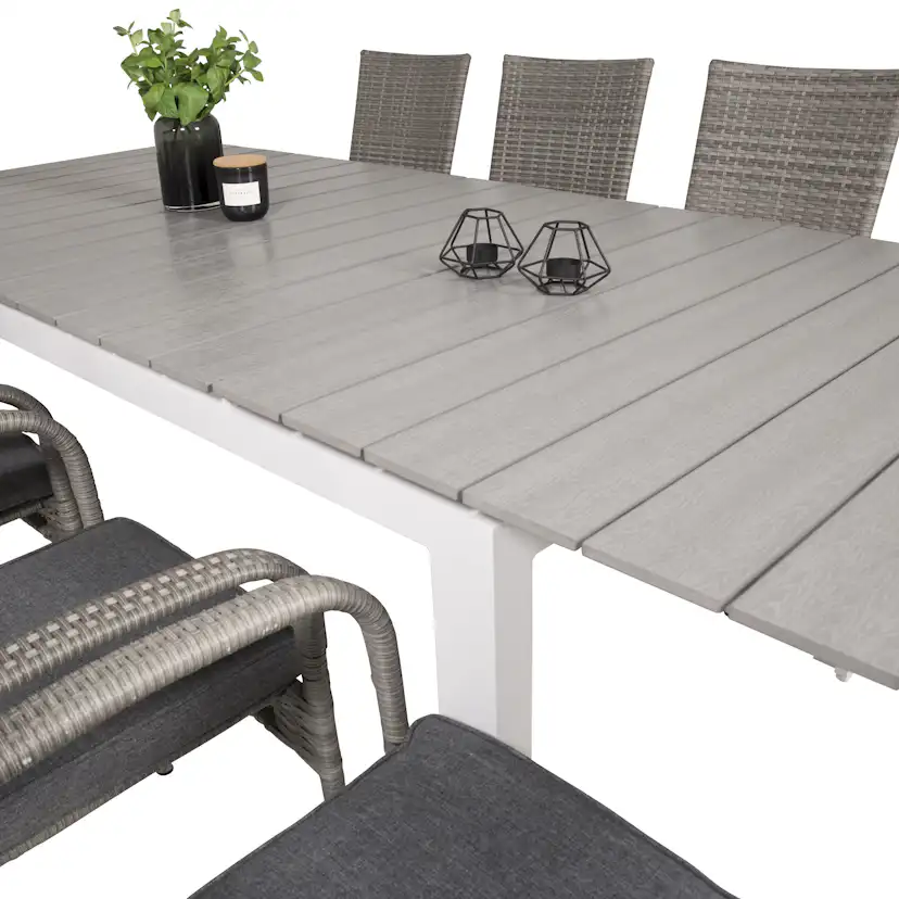 Matgrupp Venture Home Lova 160/240 med 8 Asta Stolar