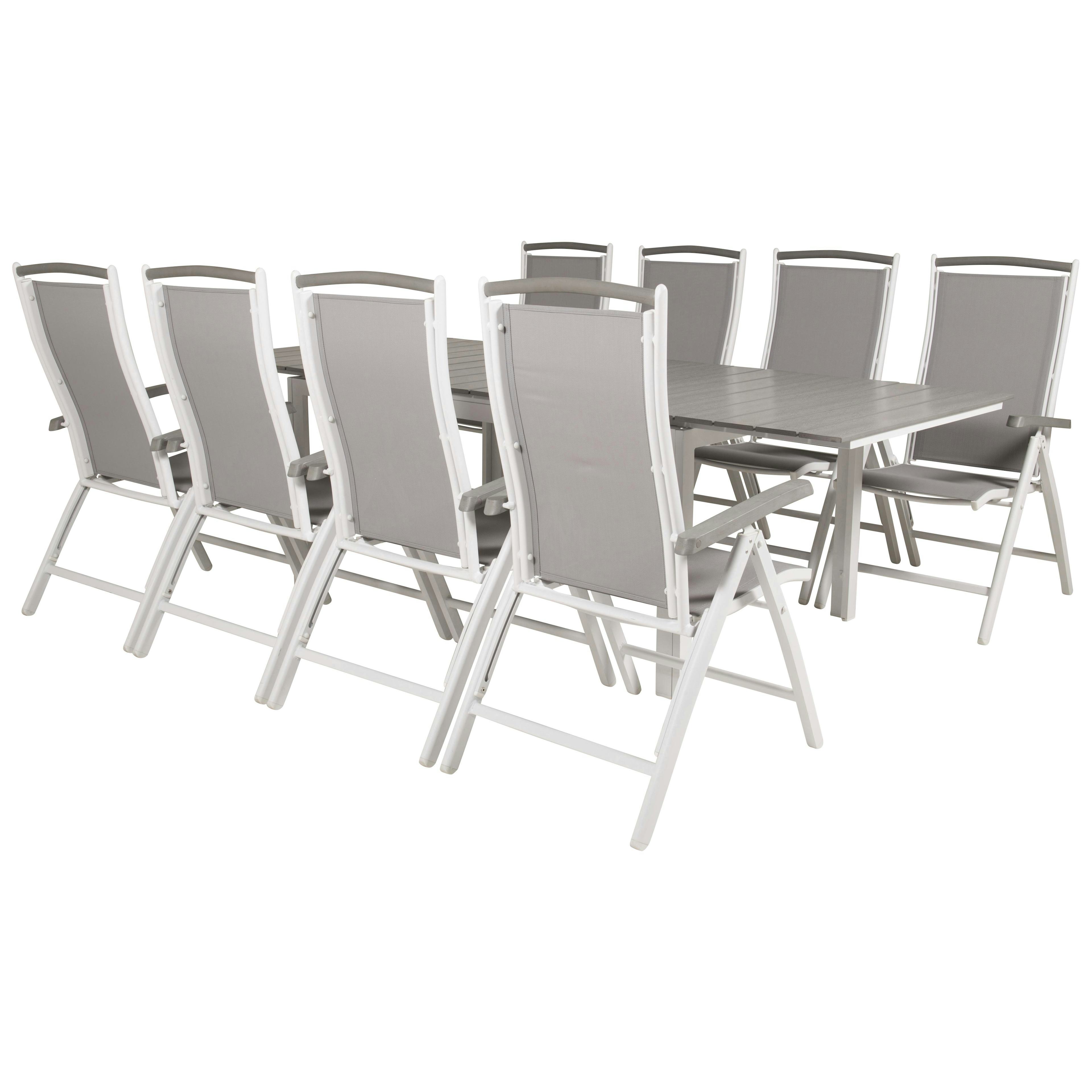 Matgrupp Venture Home Lova 160/240 med 8 Aleyna Stolar