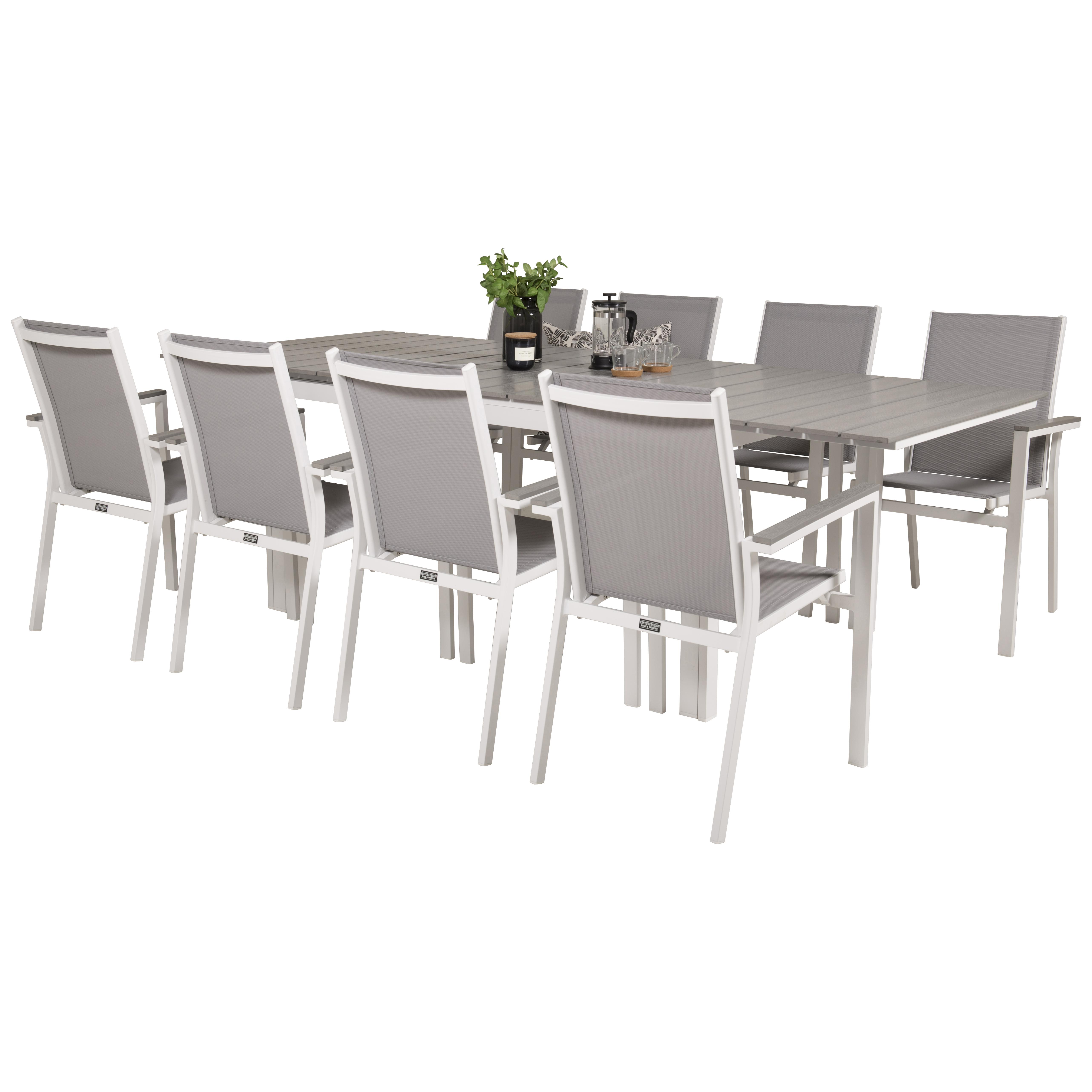 Matgrupp Venture Home Lova 160/240 med 8 Pincy Stolar