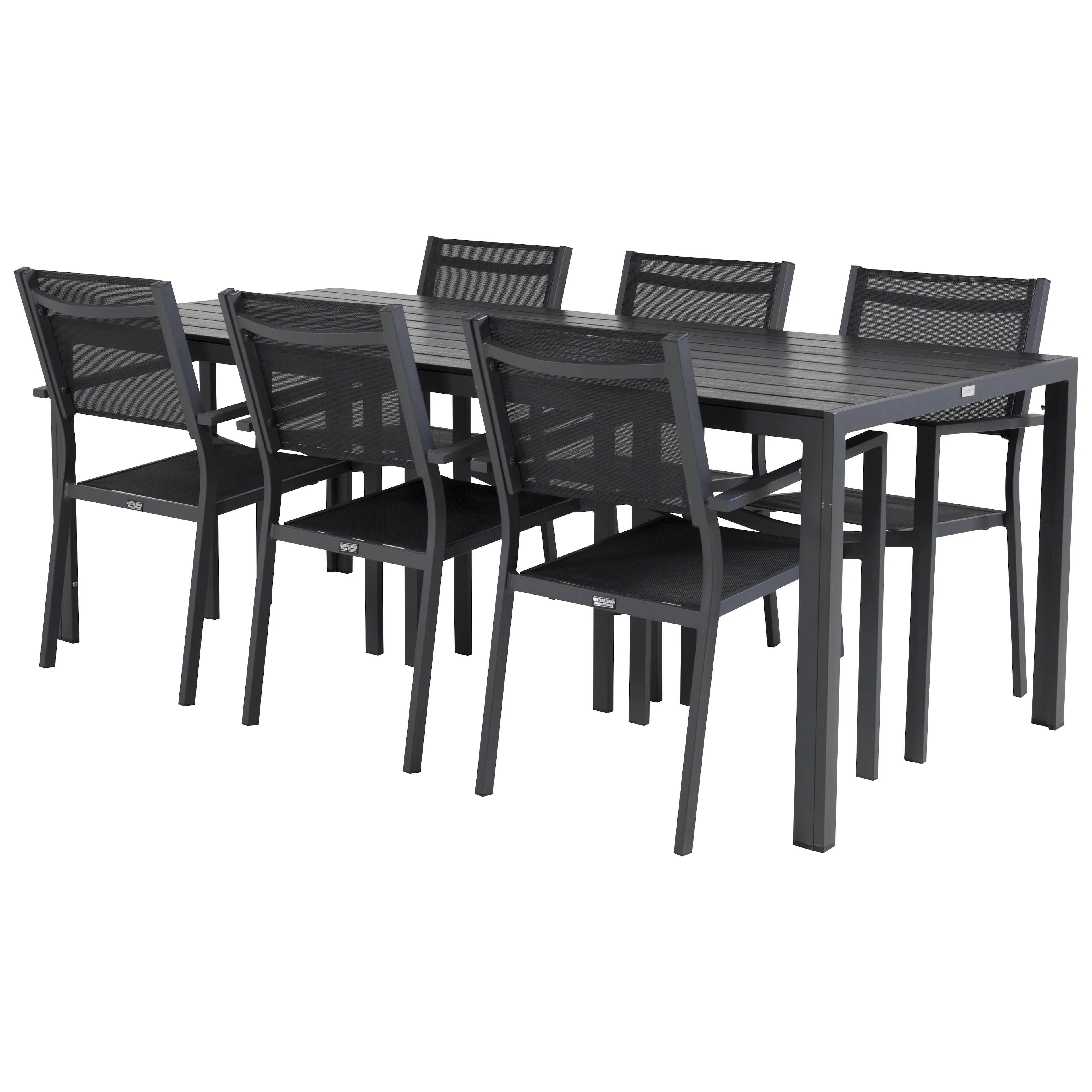 Matgrupp Utomhus Venture Home Bront 205 med 6 Copacabana KarmTrädgårdsstolar