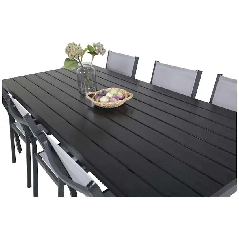 Matgrupp Utomhus Venture Home Bront 205 med 6 Copacabana KarmTrädgårdsstolar