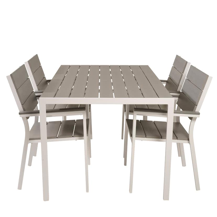 Matgrupp Utomhus Venture Home Bront 150 med 4 Lova Trädgårdsstolar