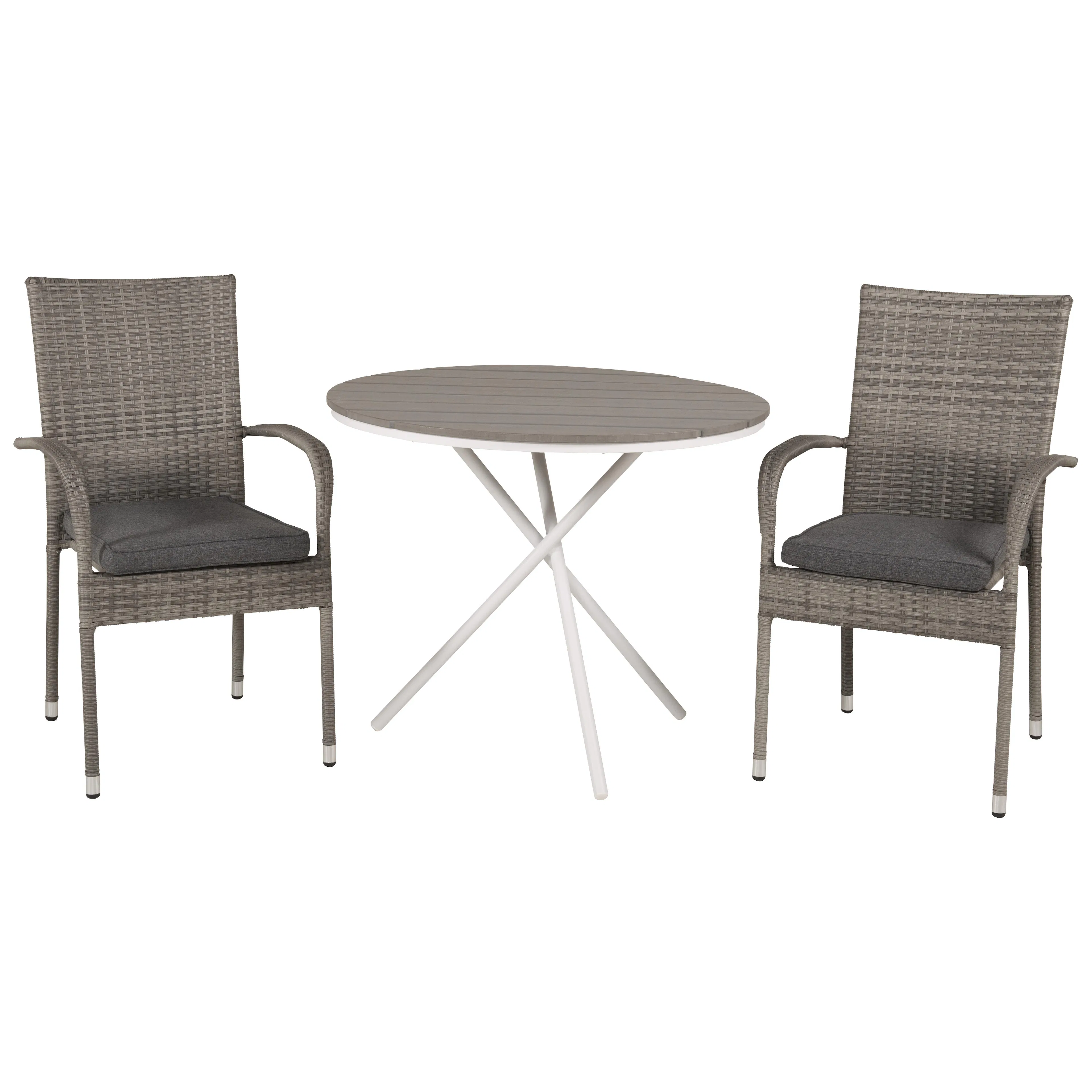 Cafégrupp Venture Home Parma med 2 Anna Trädgårdsstolar Utomhus