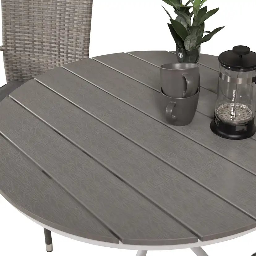 Cafégrupp Venture Home Parma med 2 Anna Trädgårdsstolar Utomhus