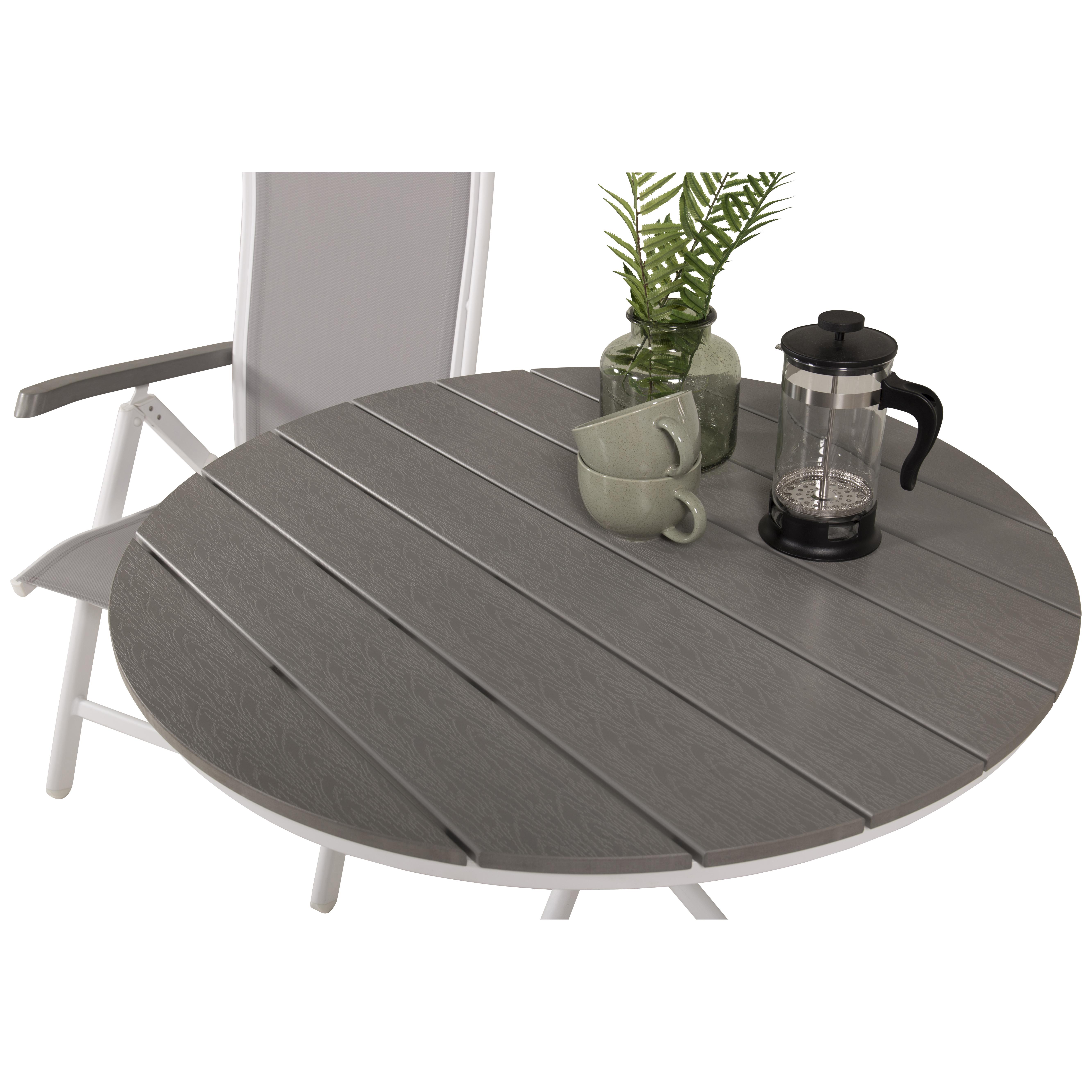 Cafégrupp Venture Home Pincy Ø 90 med 2 Albany Stolar