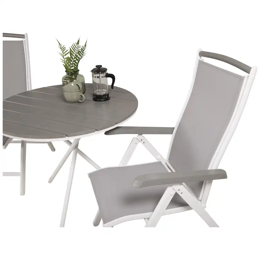 Cafégrupp Venture Home Pincy Ø 90 med 2 Albany Stolar