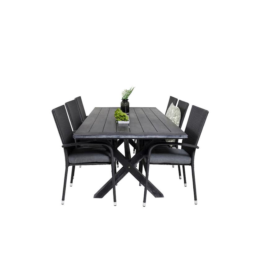 Matgrupp Venture Home Rossi 200 med 6 Asta Stolar