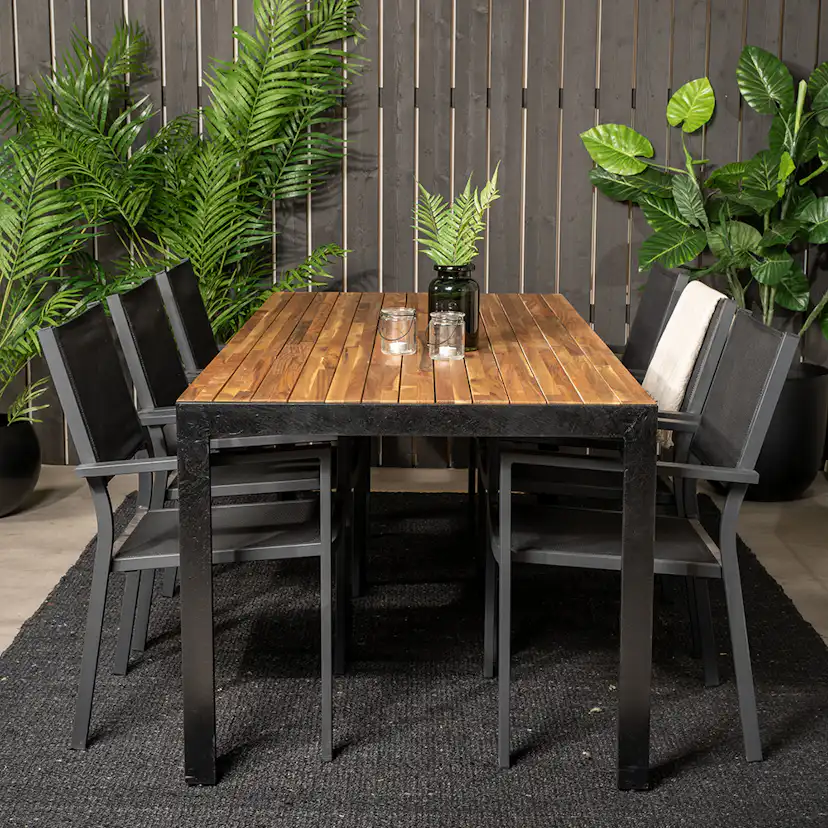 Matgrupp Venture Home Berfin med 6 Copacabana Matstolar