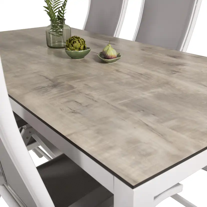 Matgrupp Utomhus Venture Home Lea 205 med 6 Aleyna Trädgårdsstolar