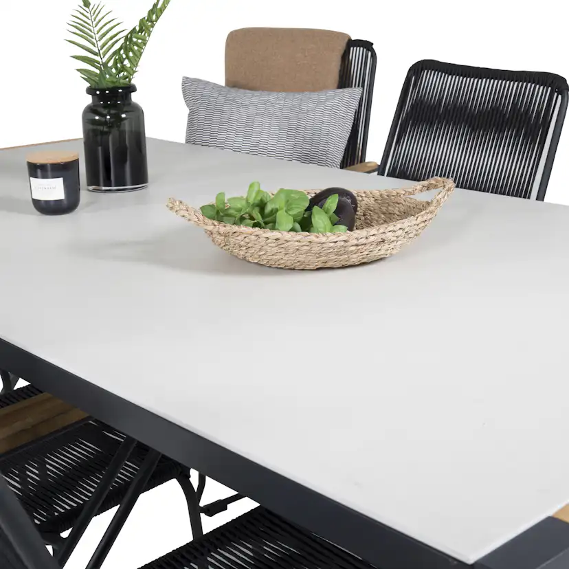 Matgrupp Utomhus Venture Home Tilly 200 med 6 Berfin KarmTrädgårdsstolar