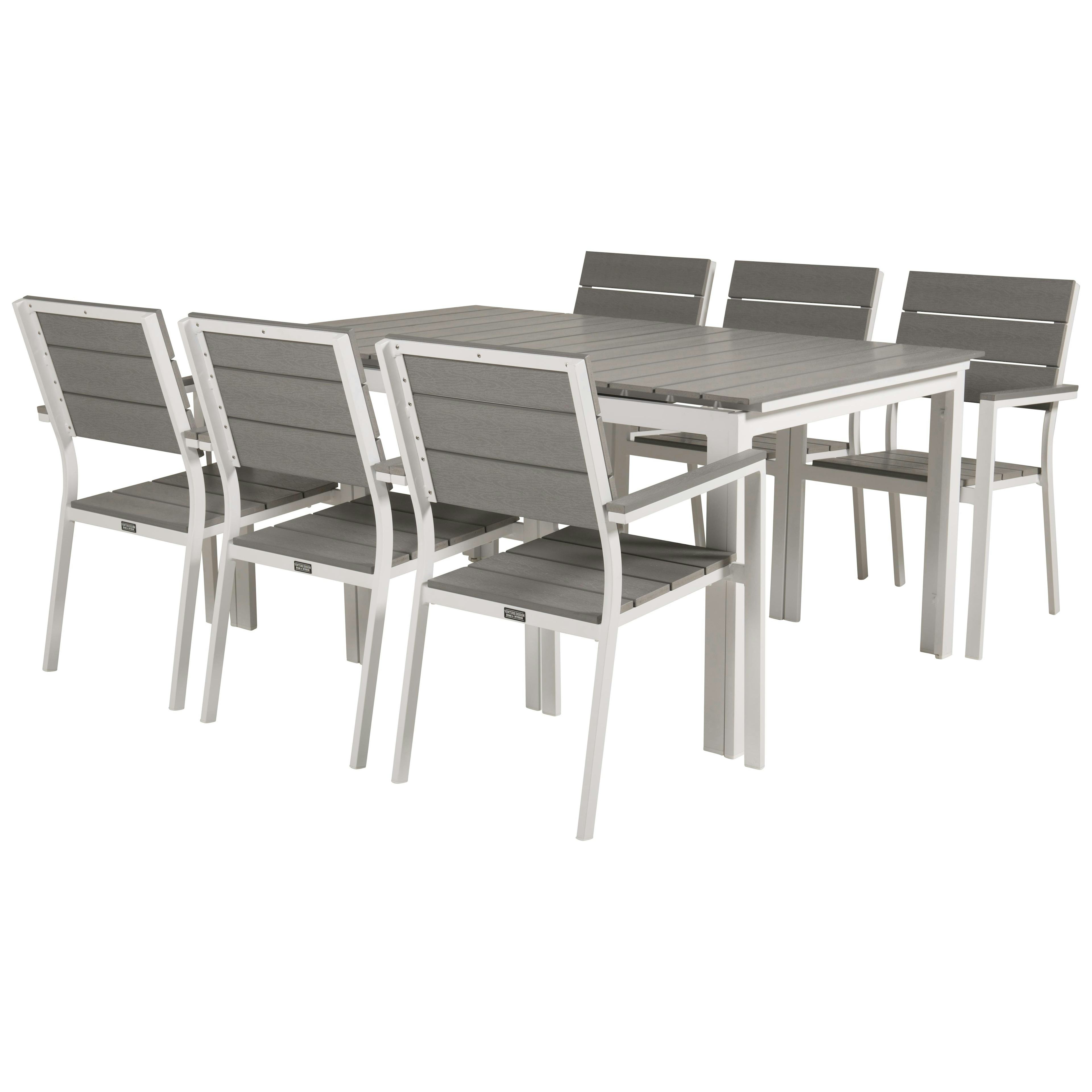 Matgrupp Venture Home Lova 160/240 med 6 Lova Stolar