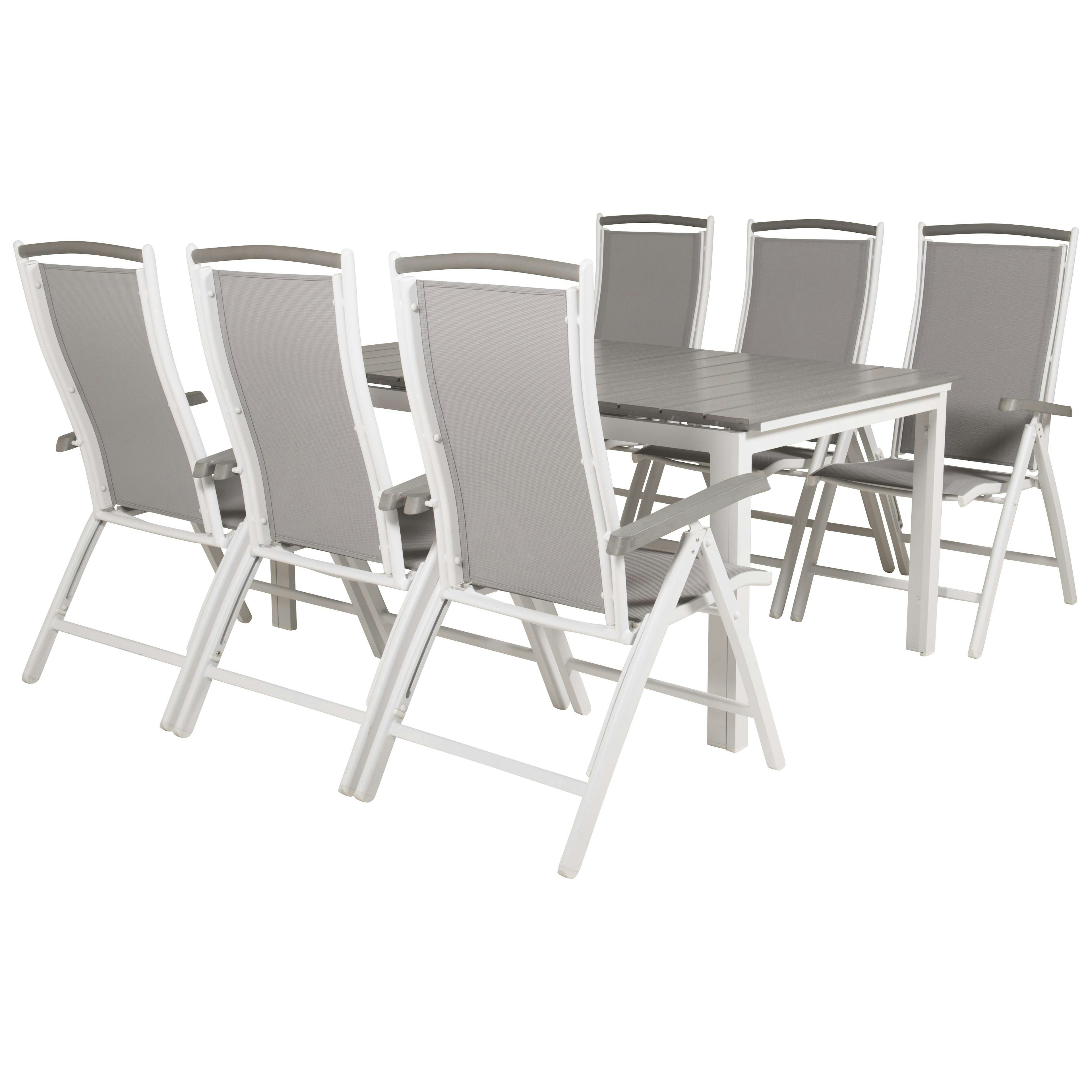 Matgrupp Venture Home Lova 160/240 med 6 Aleyna Stolar