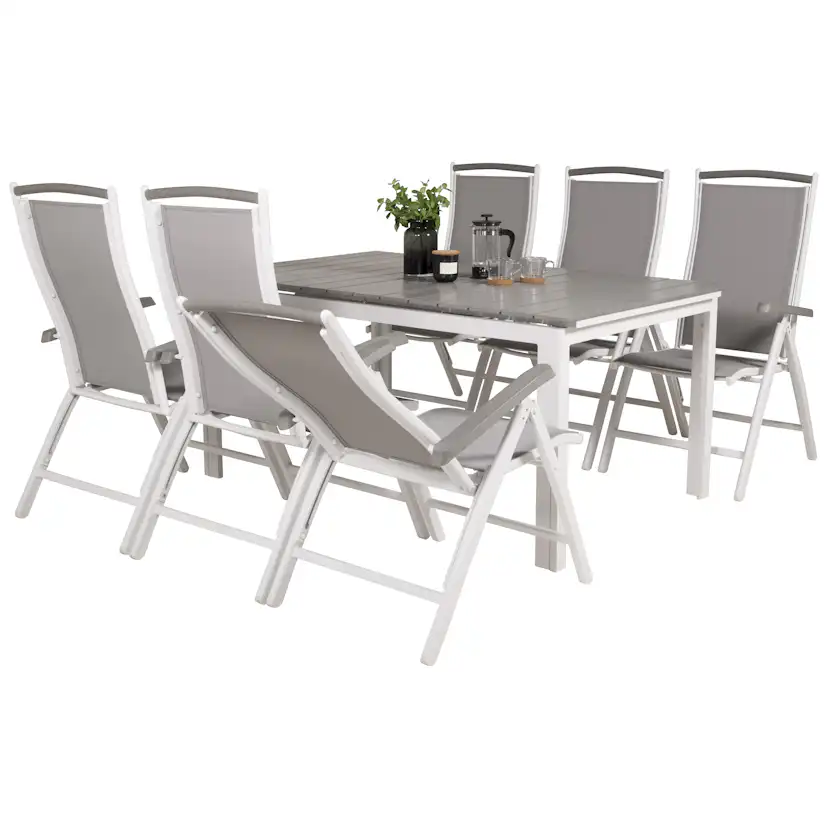 Matgrupp Venture Home Lova 160/240 med 6 Aleyna Stolar