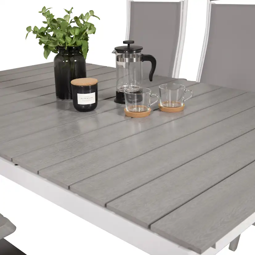 Matgrupp Venture Home Lova 160/240 med 6 Aleyna Stolar