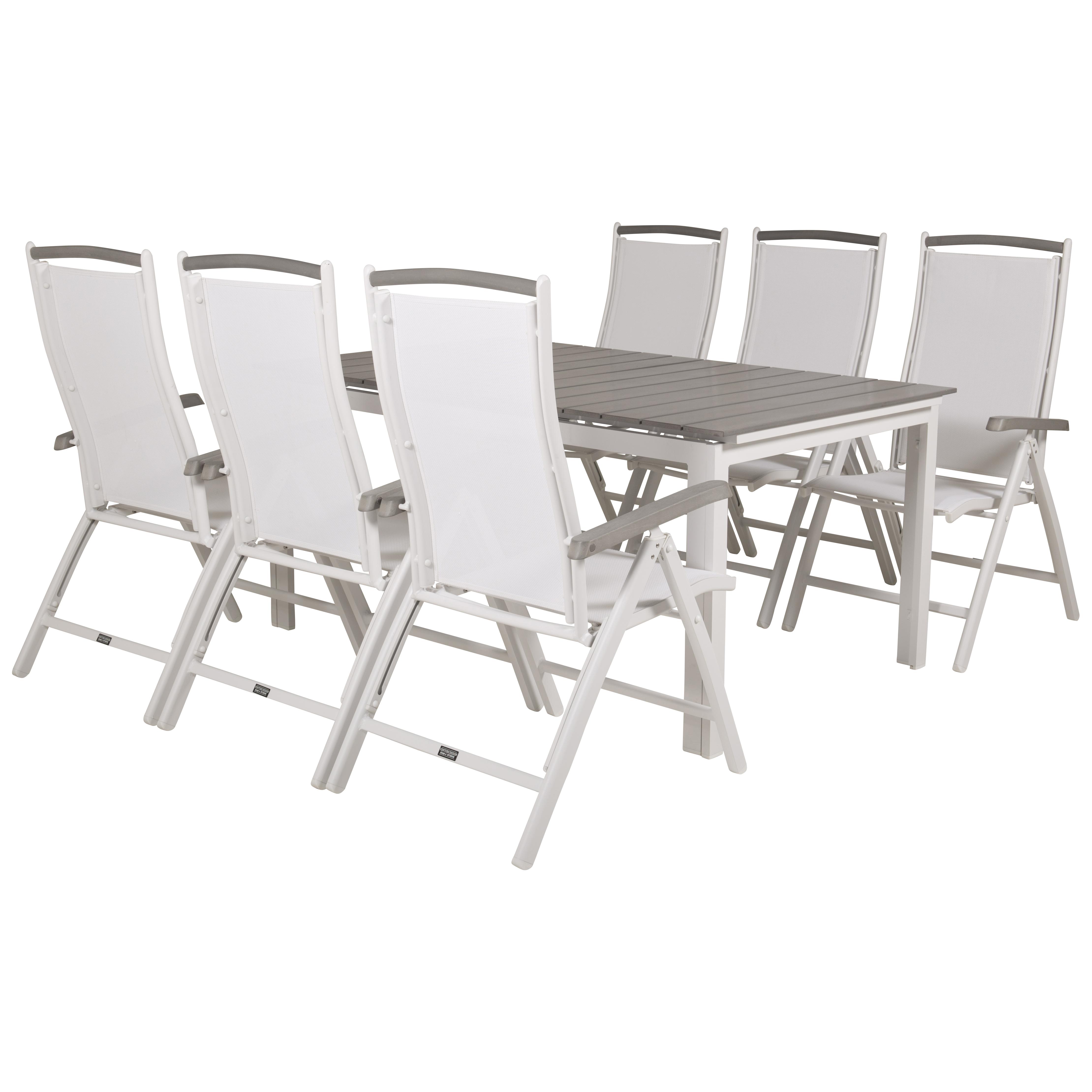 Matgrupp Venture Home Lova 160/240 med 6 Aleyna Stolar