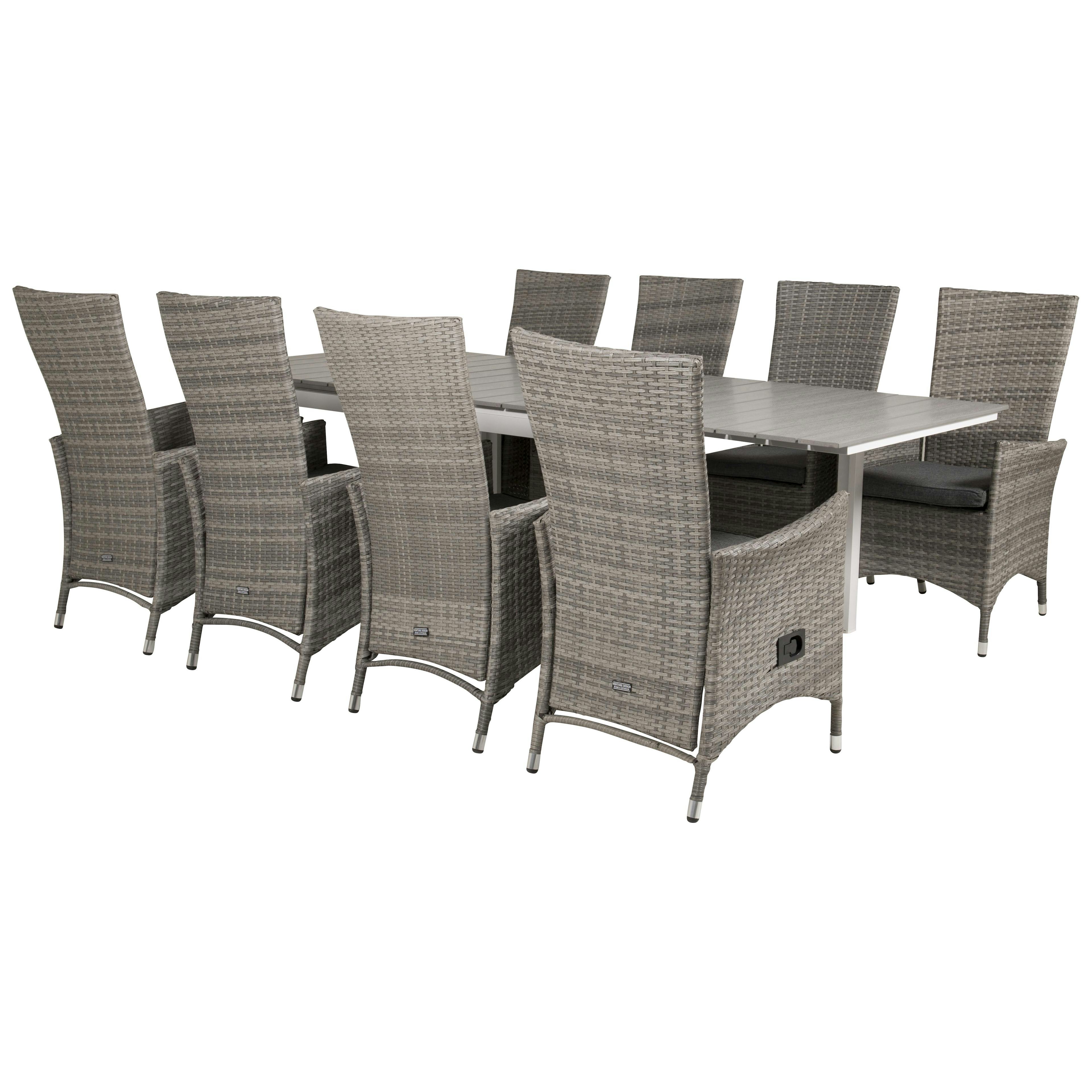 Matgrupp Venture Home Lova 160/240 med 8 Pishi Stolar