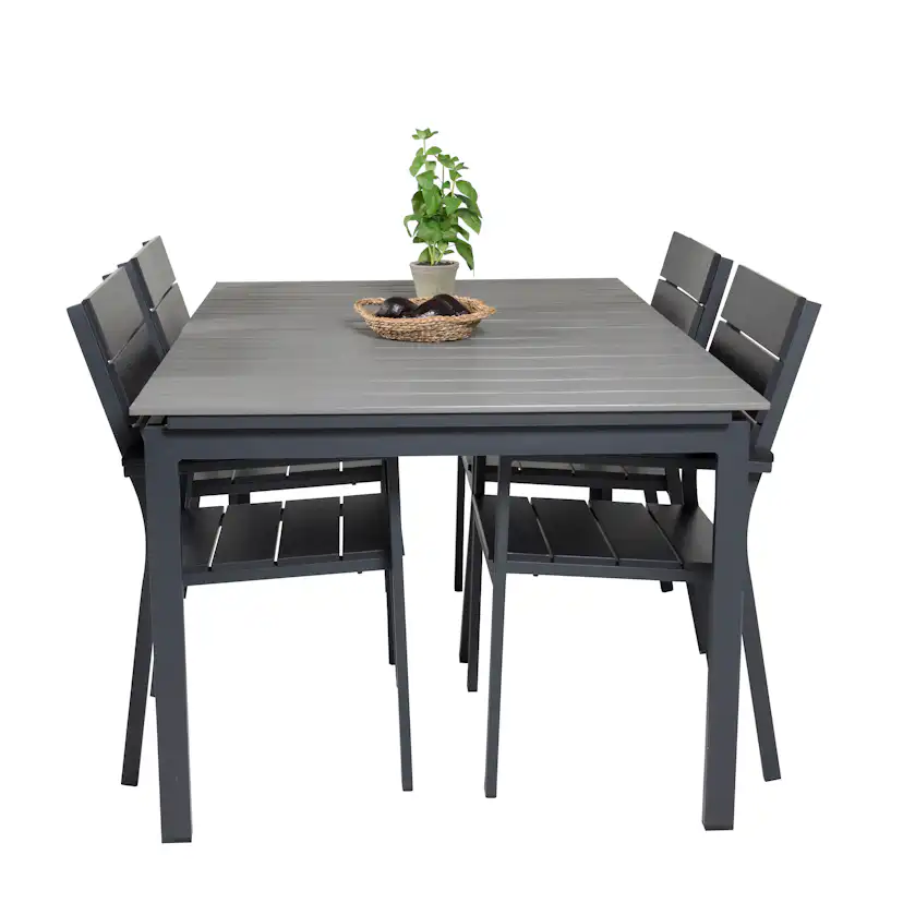 Matgrupp Venture Home Lova 160/240 med 4 Lova Stolar