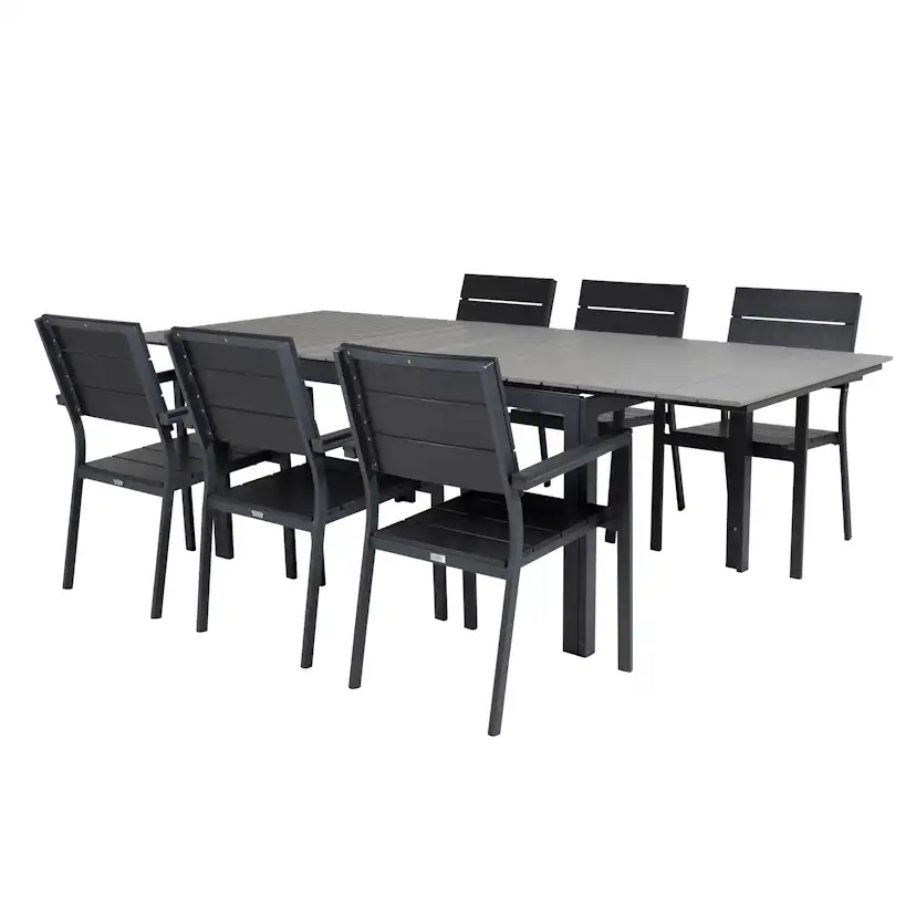 Matgrupp Venture Home Lova 160/240 med 6 Lova Stolar