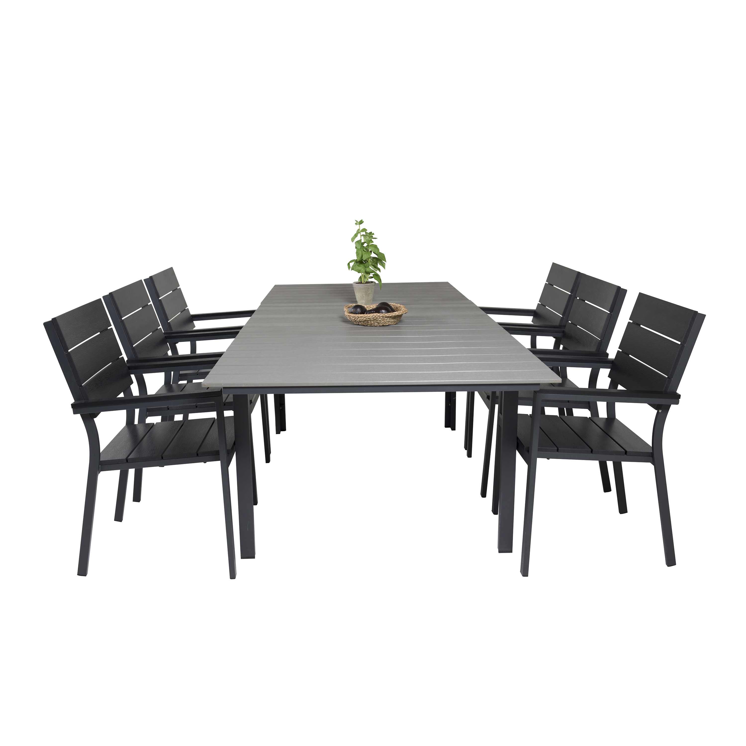 Matgrupp Venture Home Lova 160/240 med 6 Lova Stolar