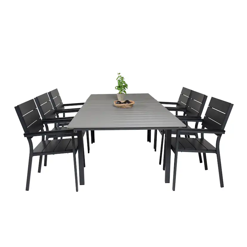 Matgrupp Venture Home Lova 160/240 med 6 Lova Stolar