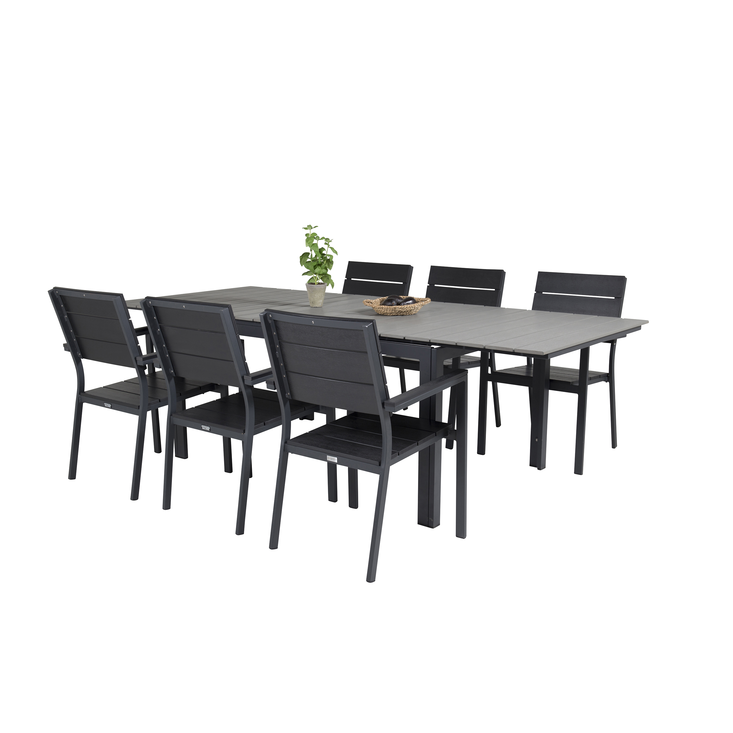 Matgrupp Venture Home Lova 160/240 med 6 Lova Stolar