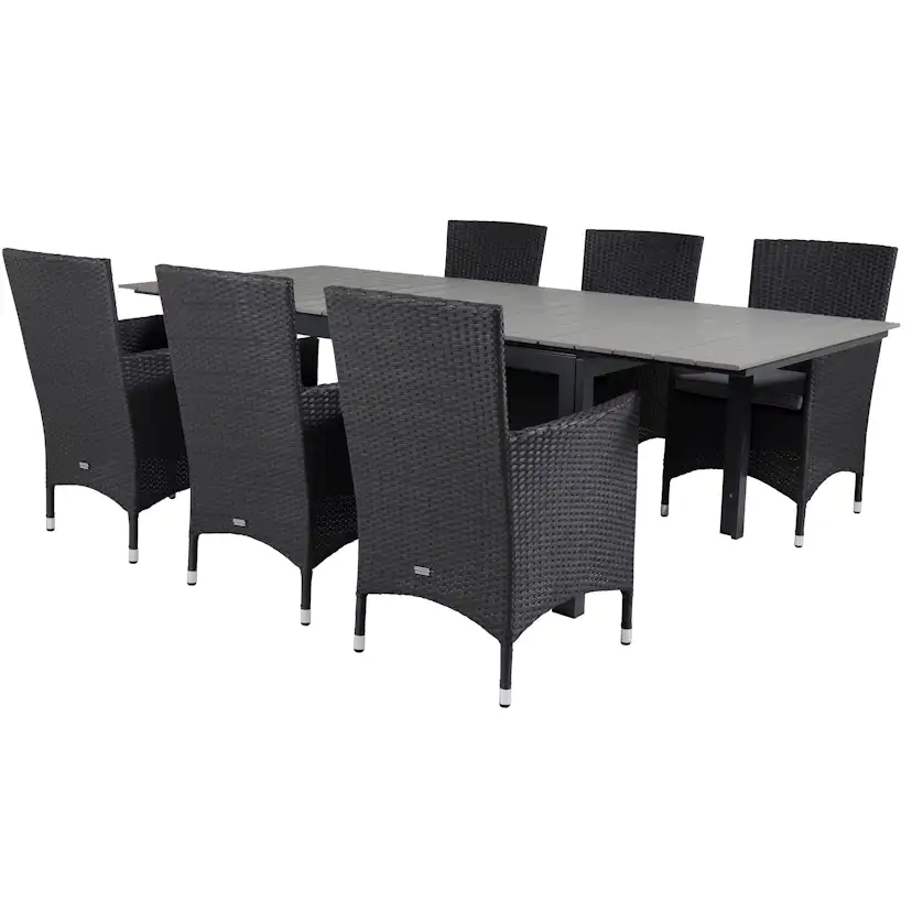 Matgrupp Venture Home Lova 160/240 med 6 Milwa Stolar