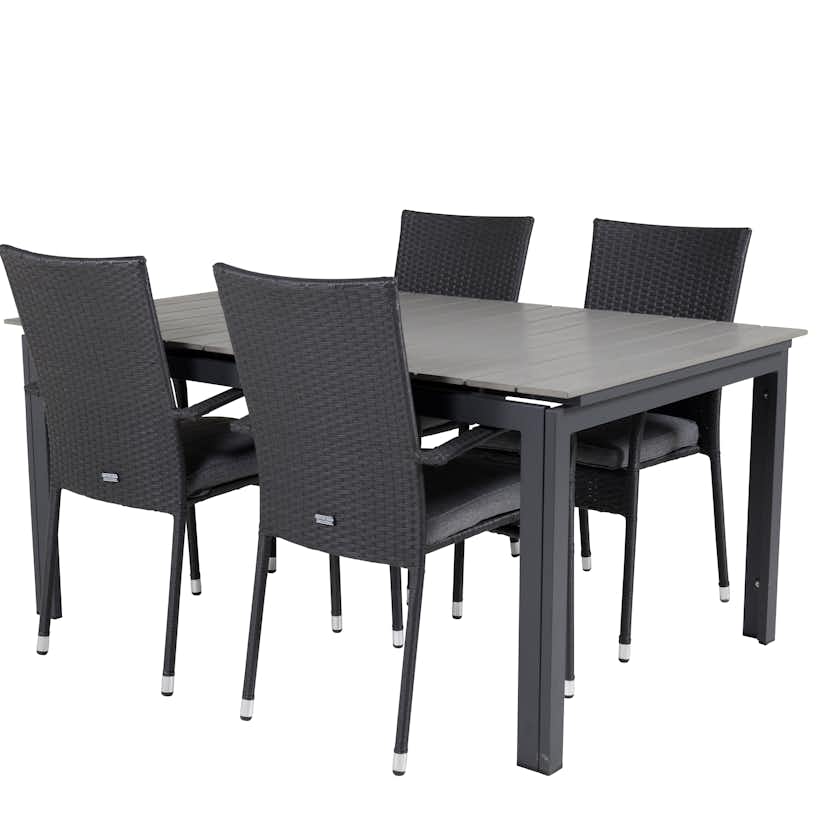 Matgrupp Venture Home Lova 160/240 med 4 Asta Stolar