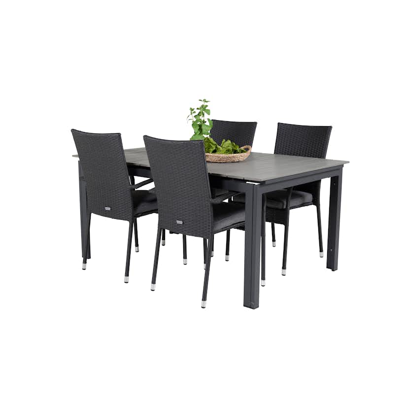 Matgrupp Venture Home Lova 160/240 med 4 Asta Stolar