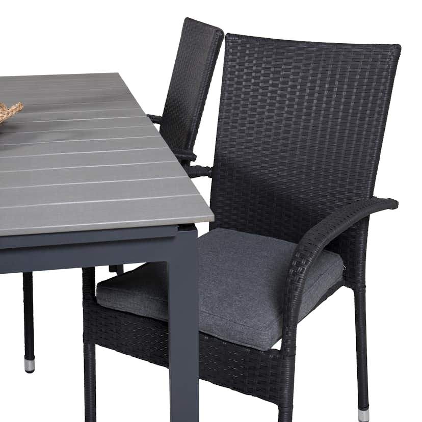 Matgrupp Venture Home Lova 160/240 med 4 Asta Stolar