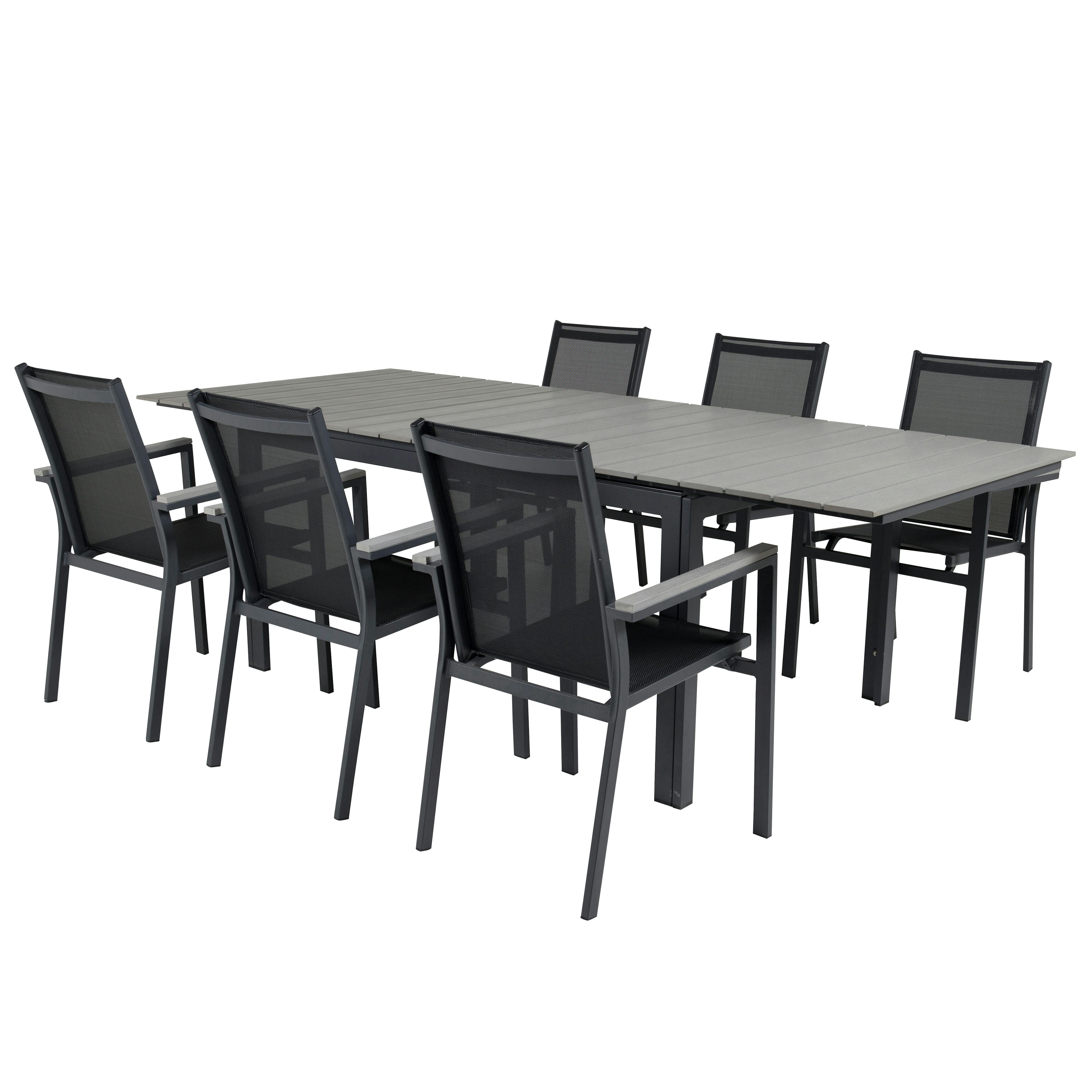 Matgrupp Venture Home Lova 160/240 med 6 Pincy Stolar